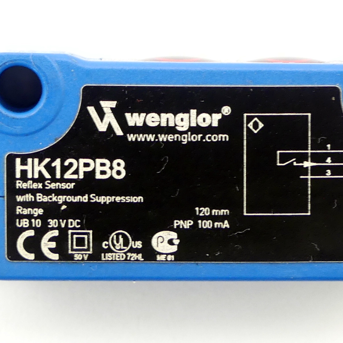 Reflex Sensor with background suppression