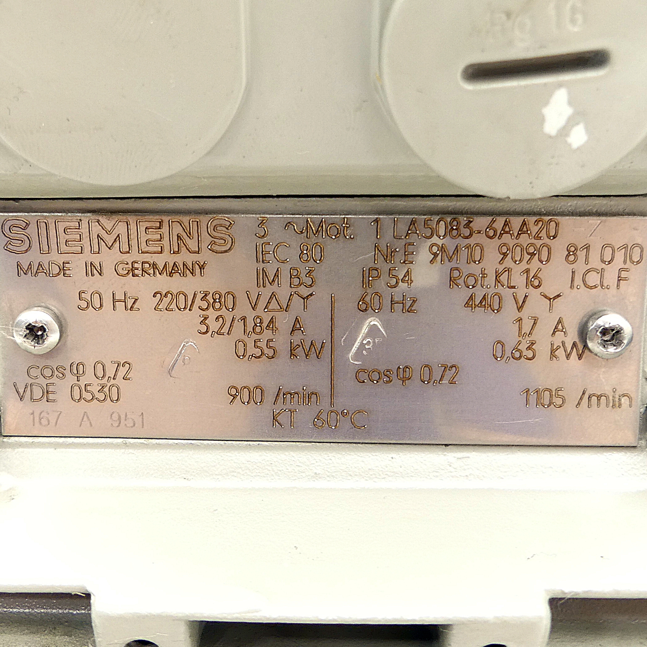 3 phase motor 1 LA5083-6AA20 