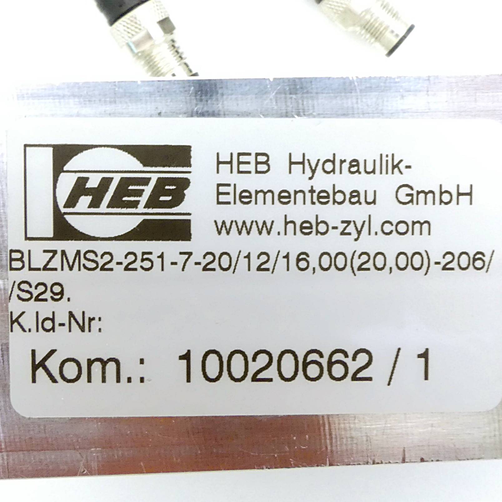 Blockzylinder BLZMS2-251-7-20/12/16,00(20,00)-206//S29 