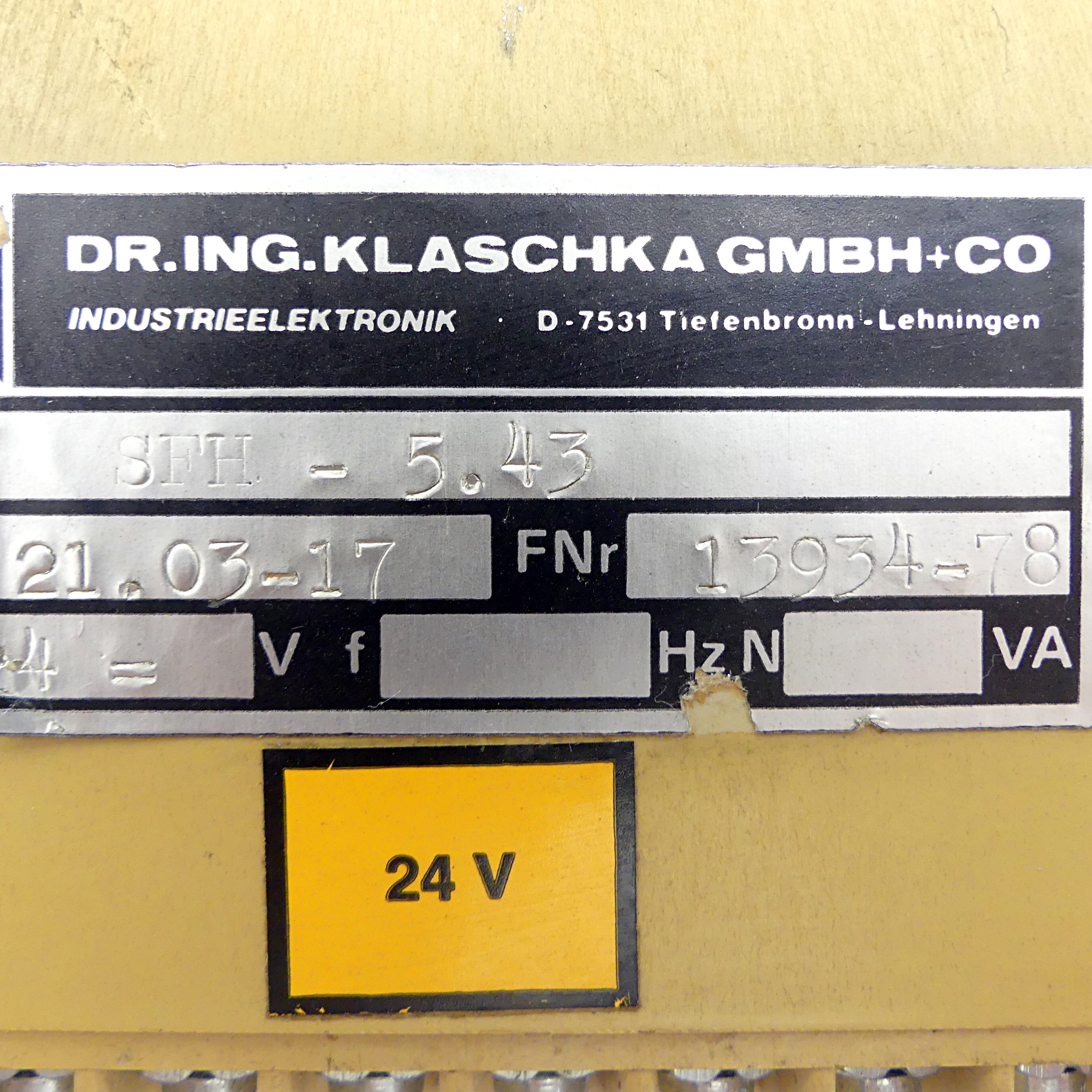 Drehtischsteuerung für Honmaschinen SFH - 5.43 