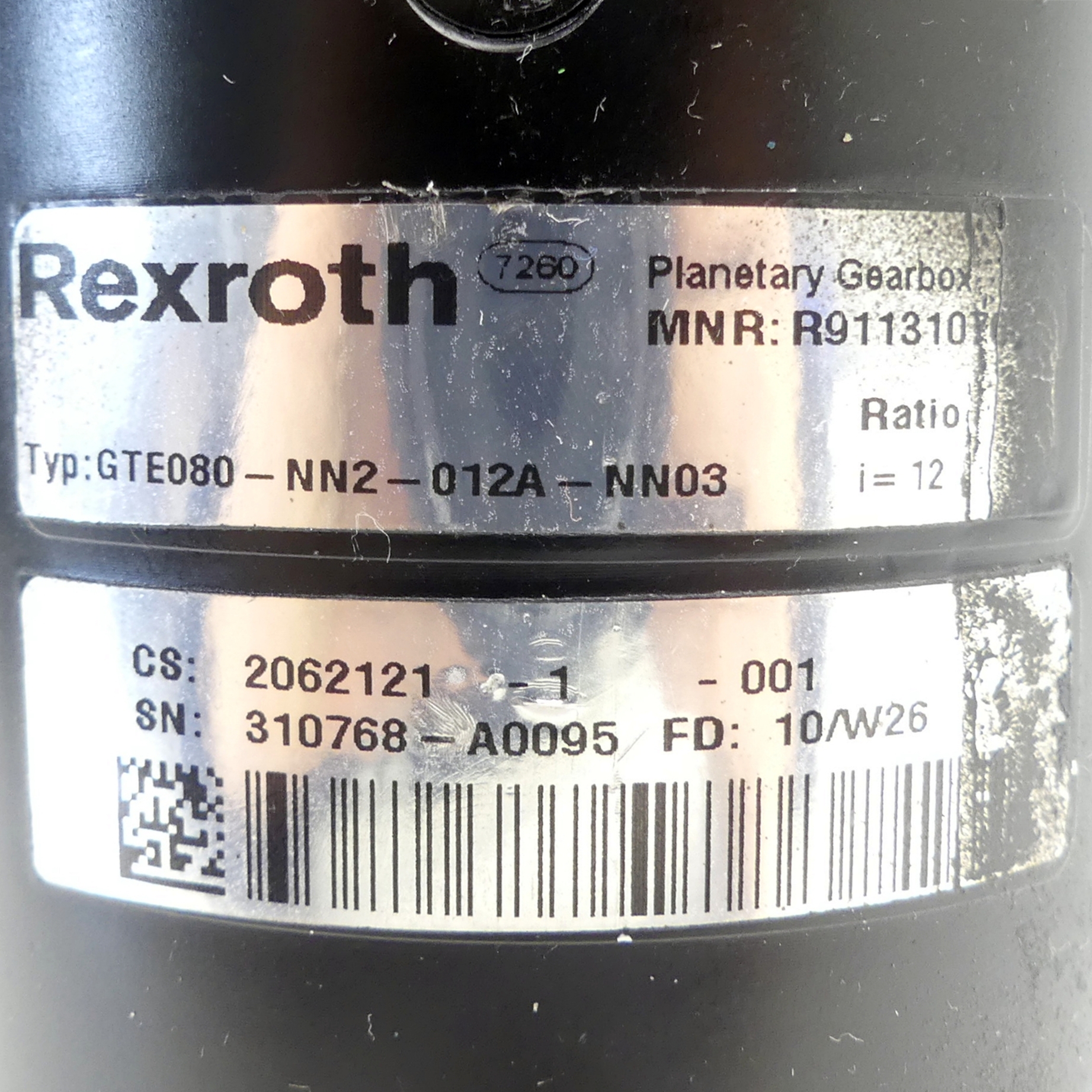 Planetary gearbox GTE080-NN2-012A-NN03 