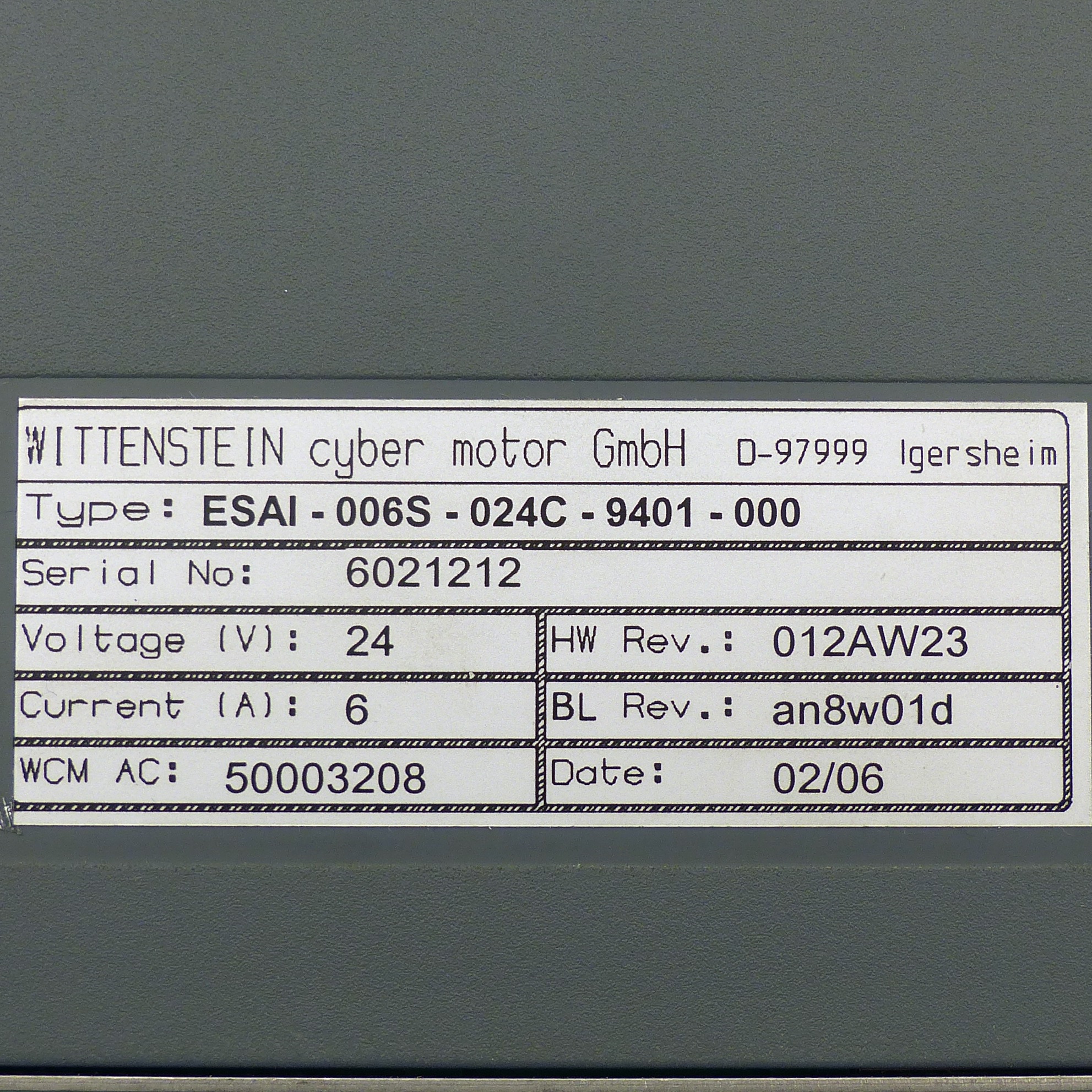 Servocontroller ESAI 006S 