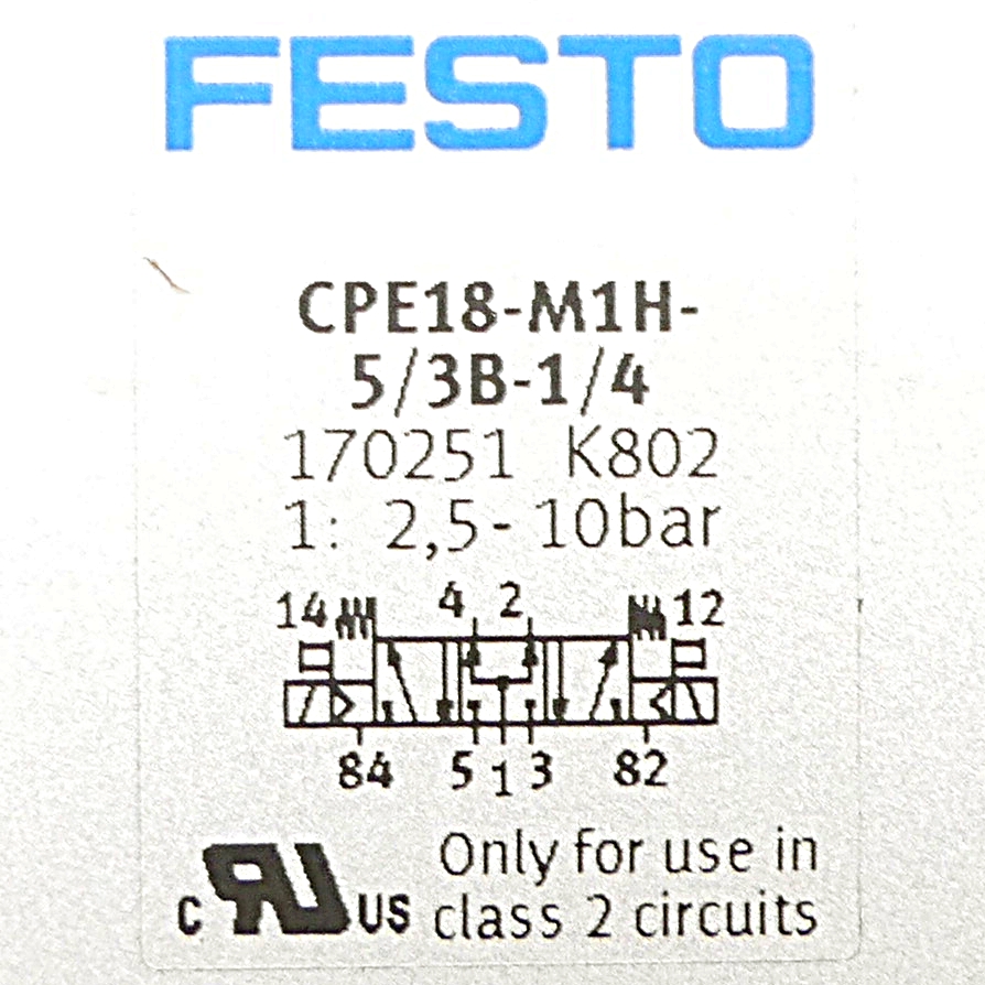 solenoid valve CPE18-M1H-5/3B-1/4