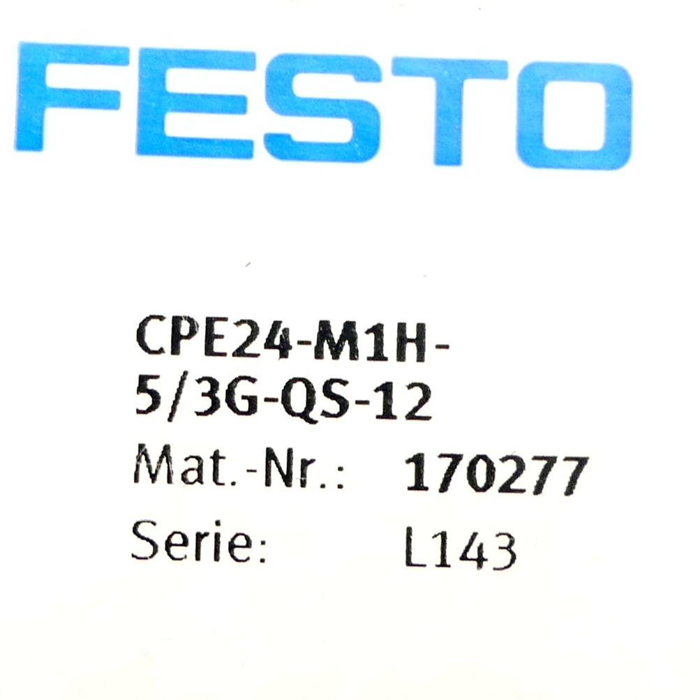 Solenoid valve CPE24-M1H-5/3G-QS-12