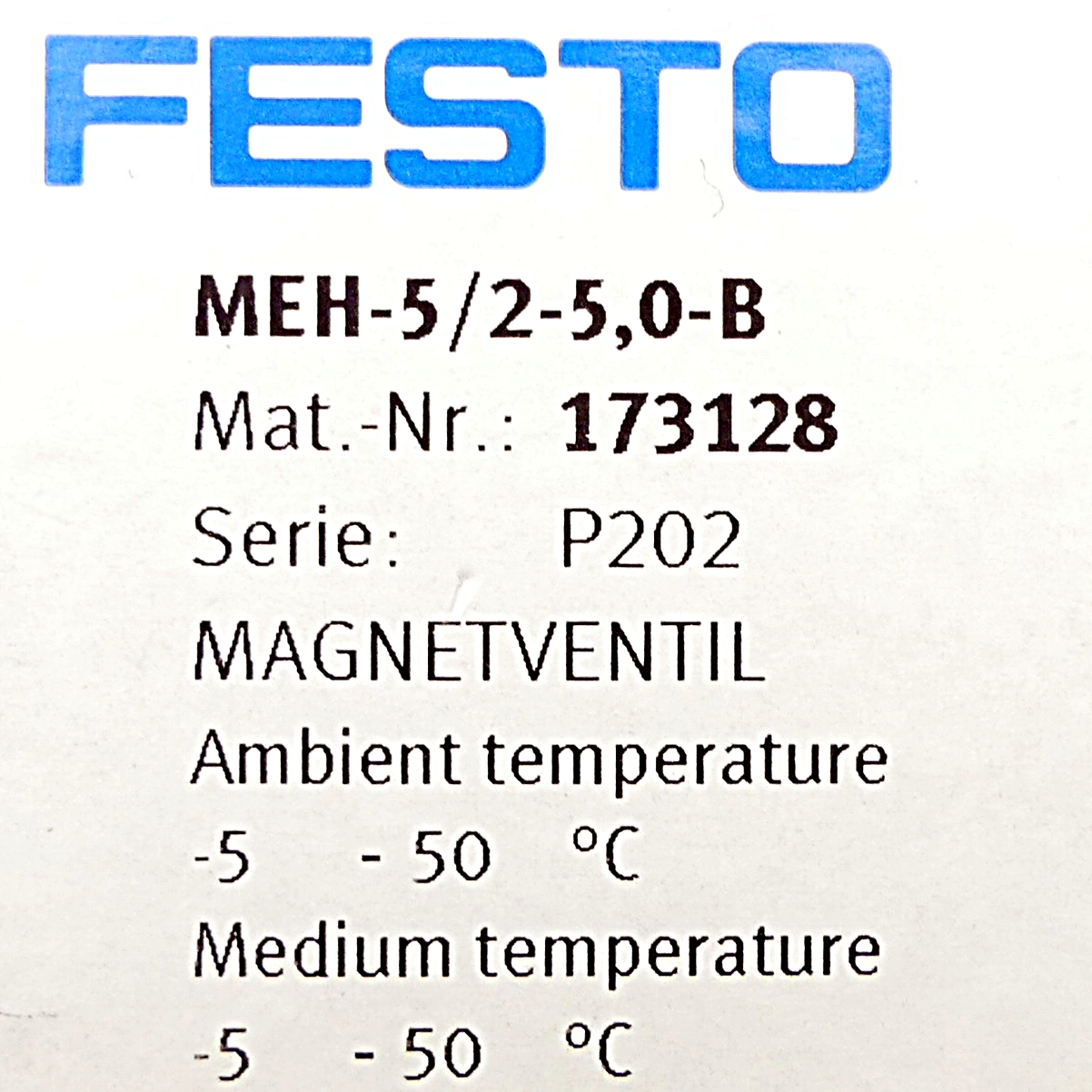Magnetventil MEH-5/2-5,0-B