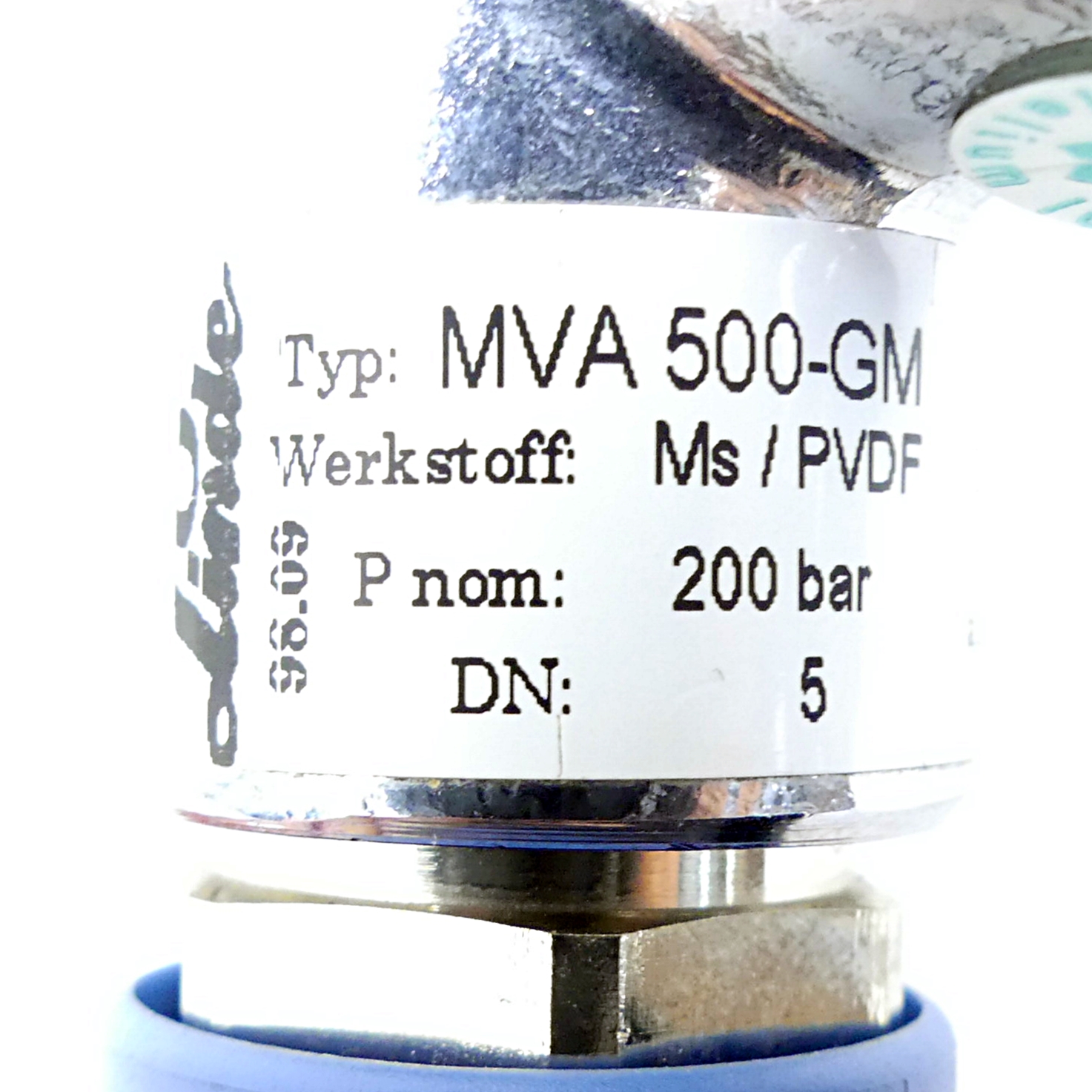 Diaphragm valve Isolating valve MVA 500-GM