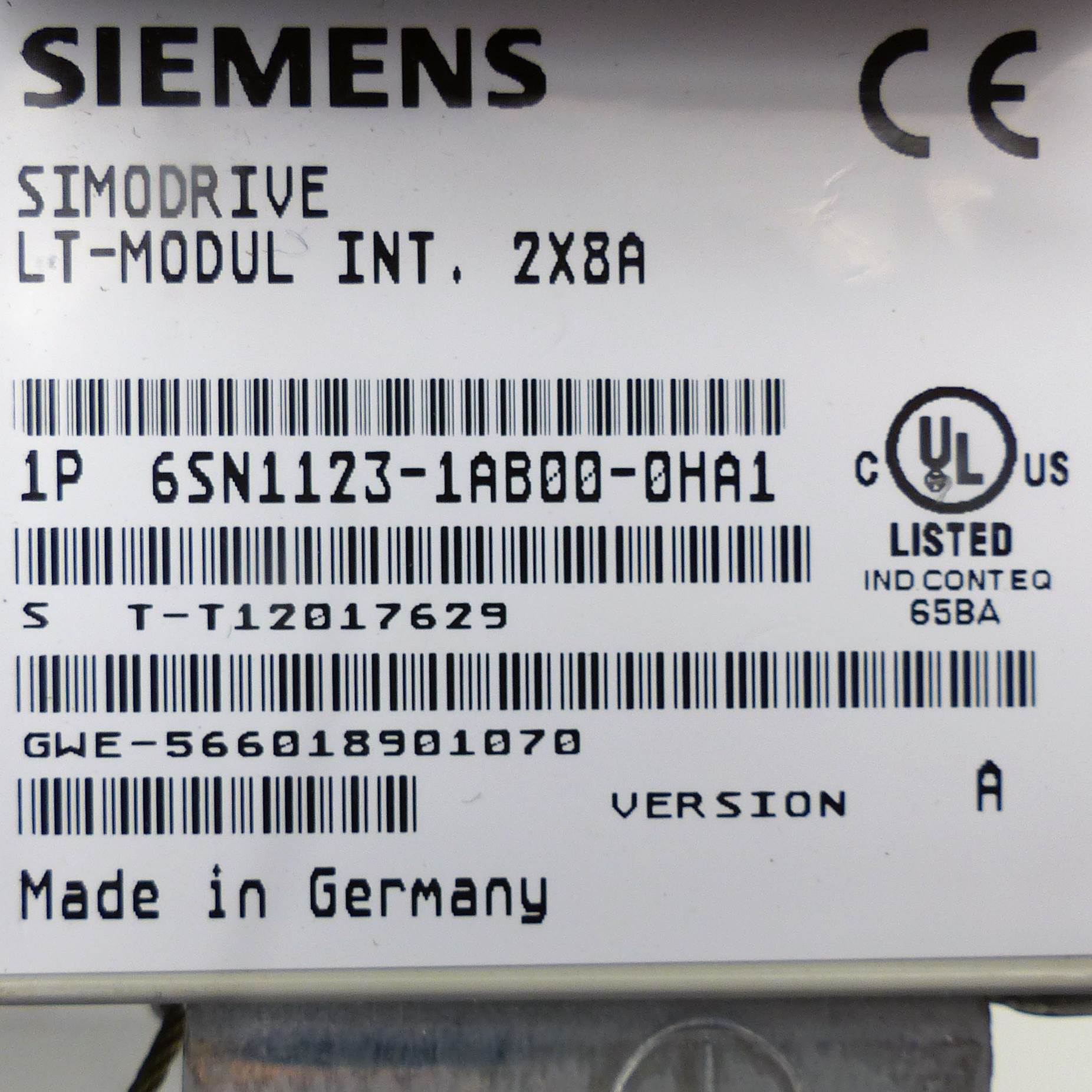 Simodrive LT-Modul TNT.2x8A