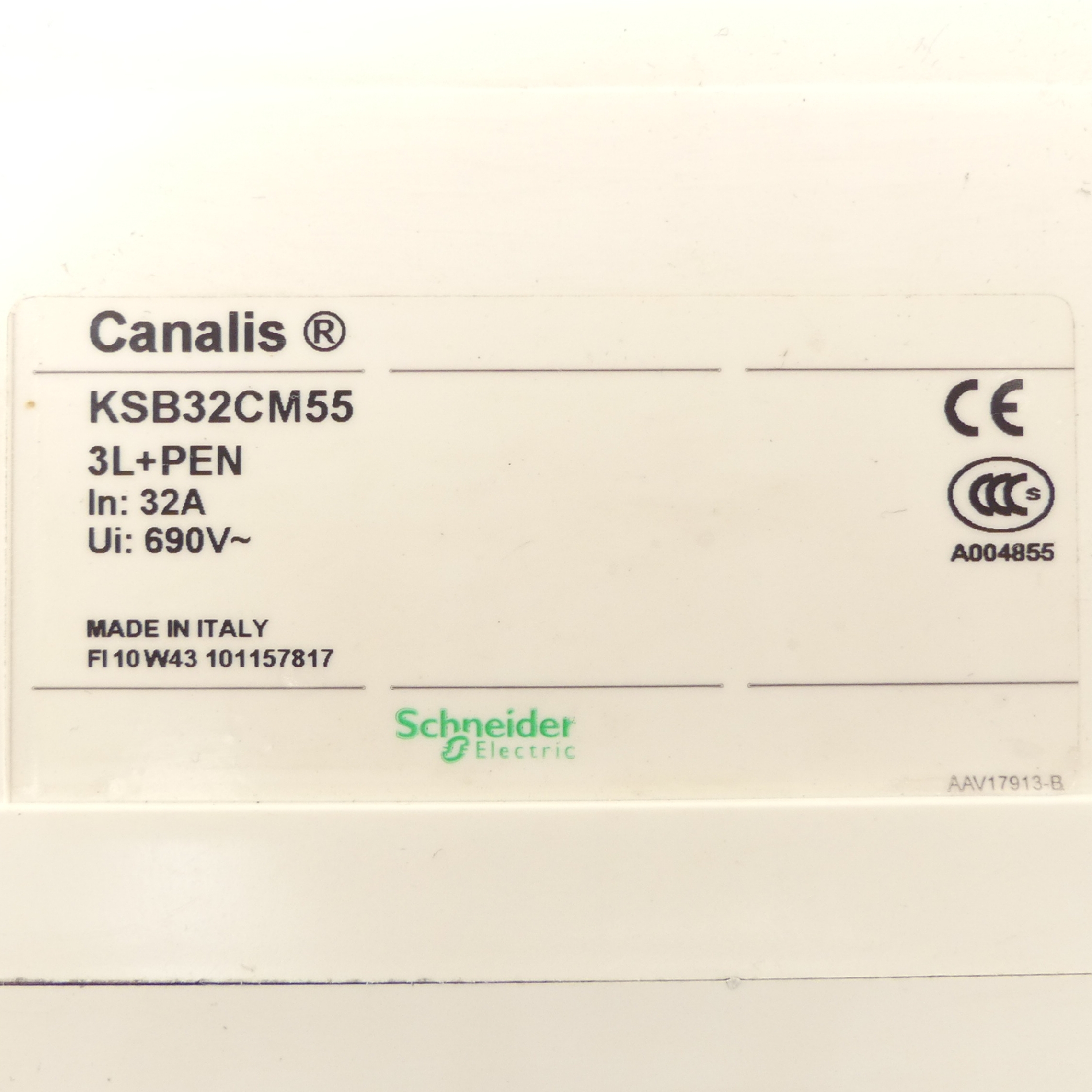Abgangskasten mit Leistungsschutzschalter C60L C25A