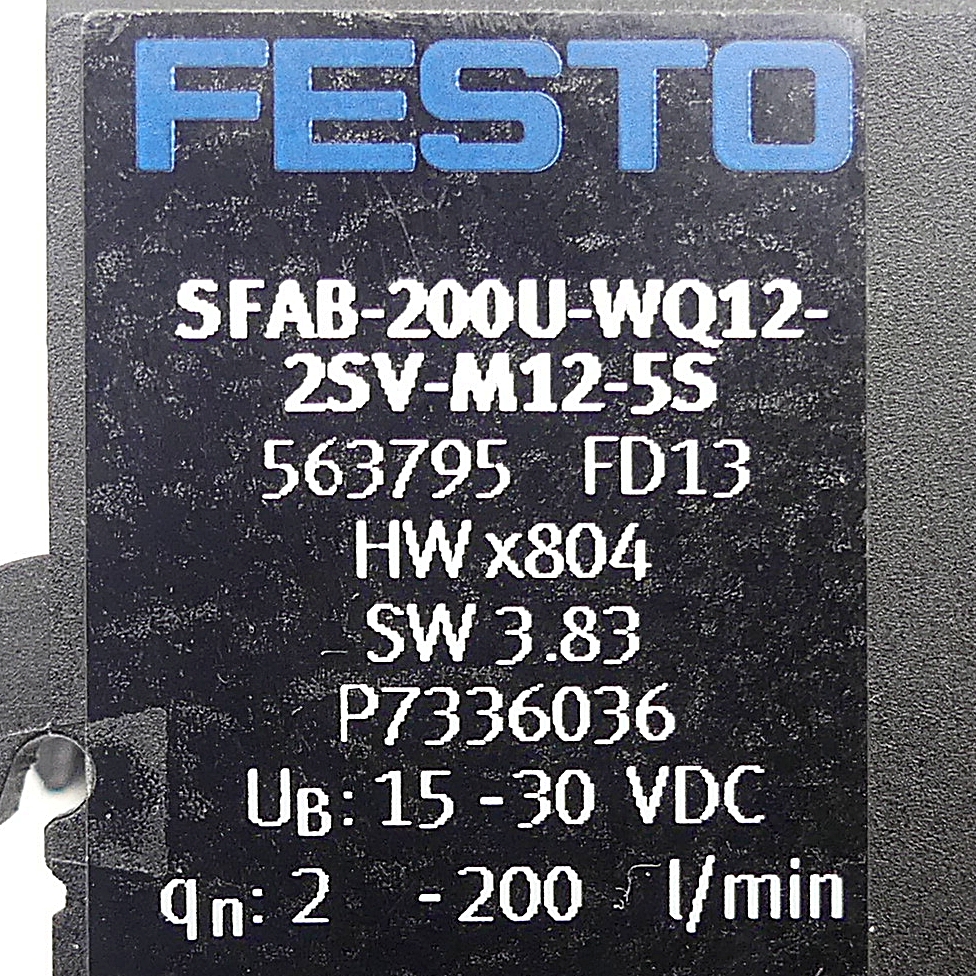 Durchflusssensor SFAB-200U-WQ12-2SV-M12-5S