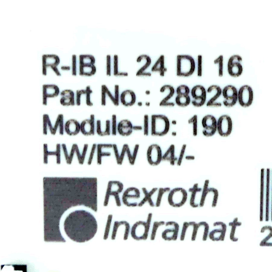 digital input terminal R-IB IL 24 DI 16 
