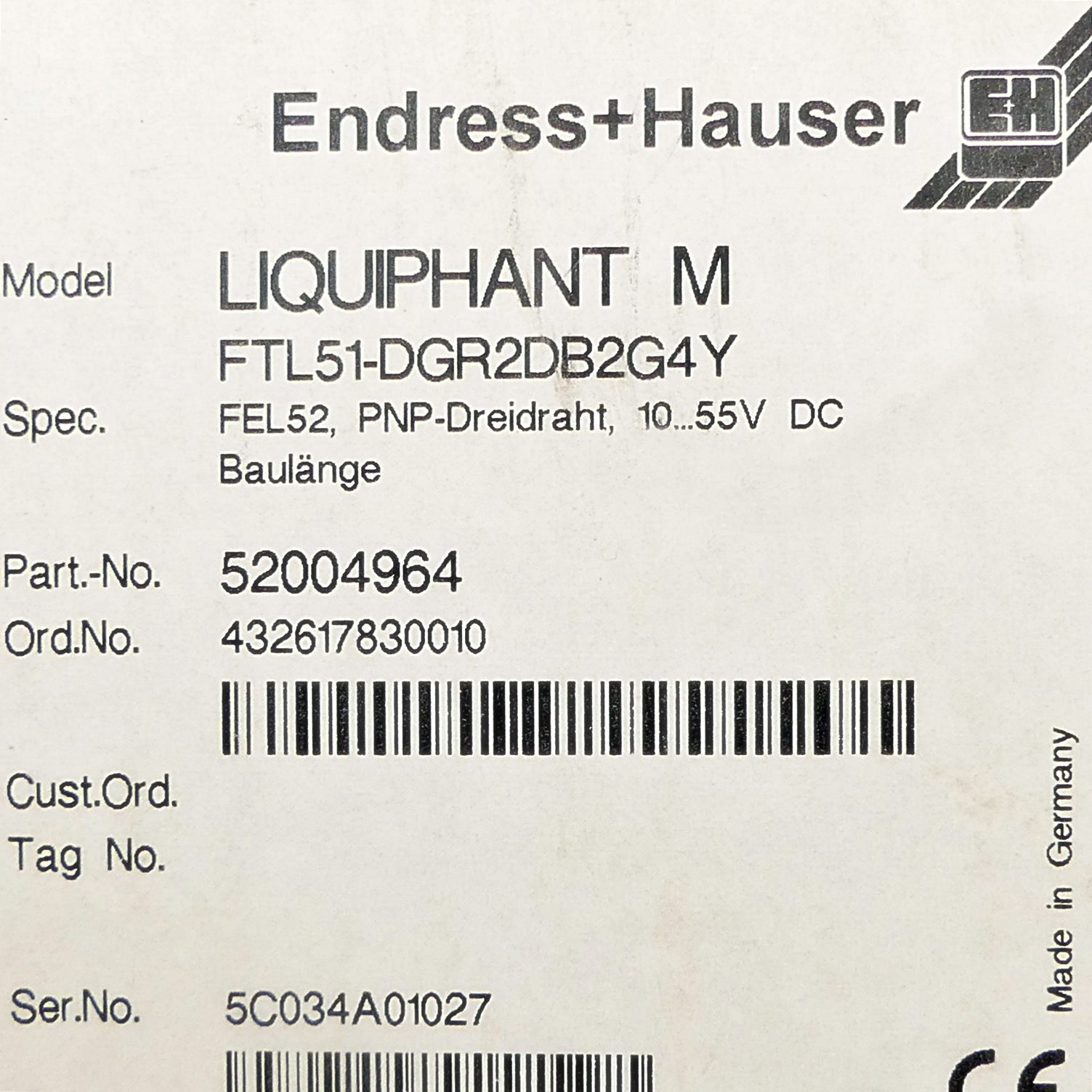 Limit switch Liquiphant M