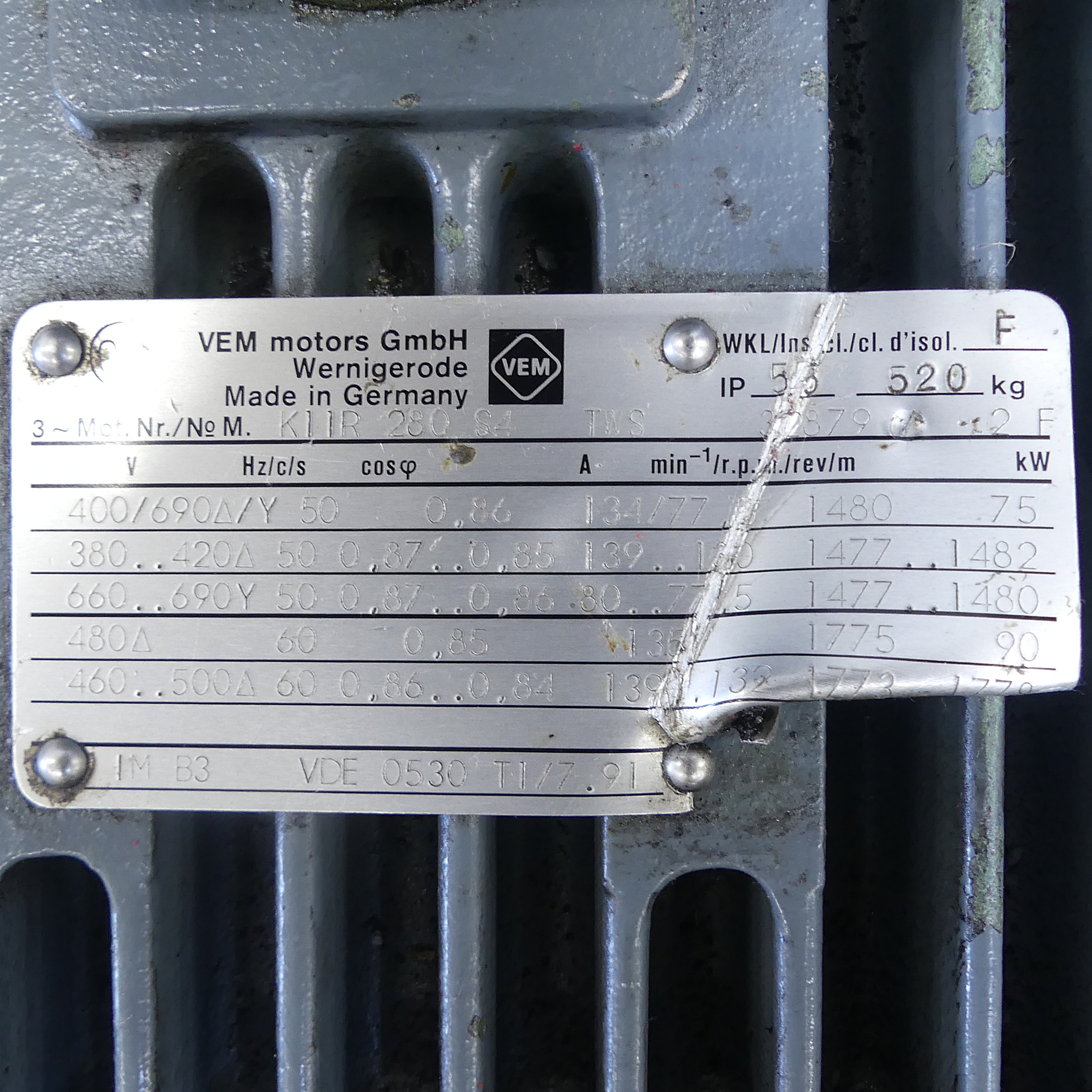 Three-phase motor