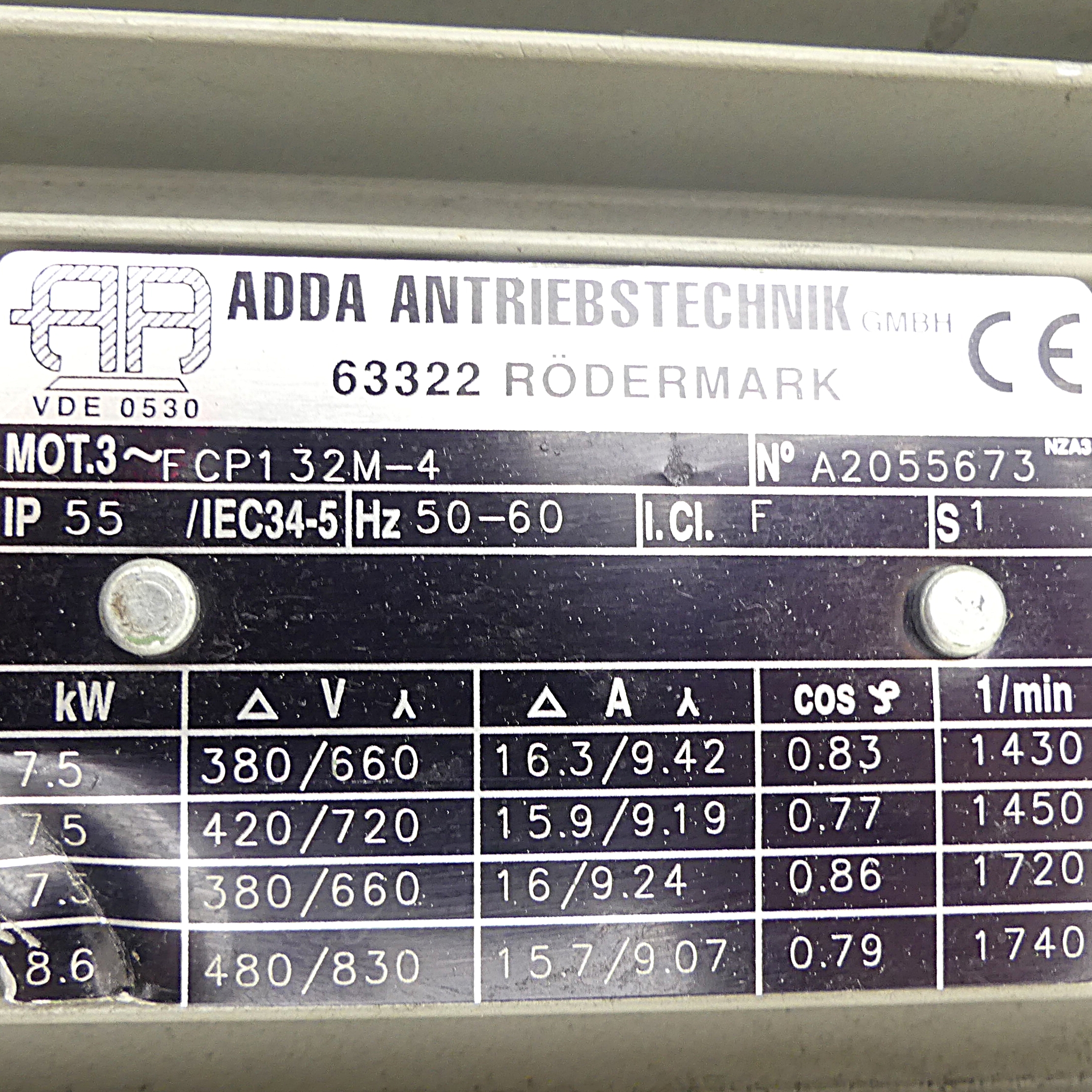 3-Phasen Motor FCP132M-4 