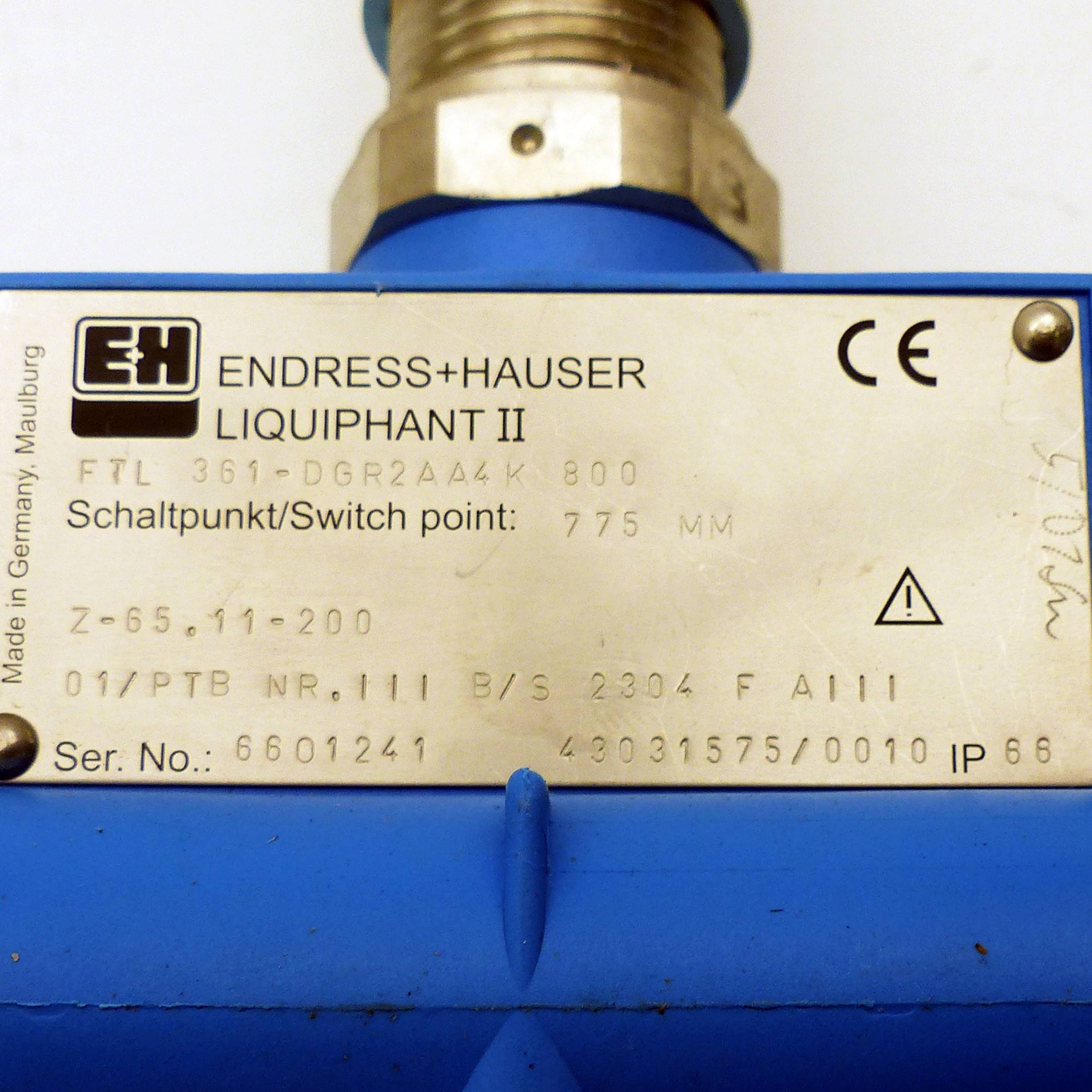 Füllstandssensor Liquiphant II 43031575/0010 Neu