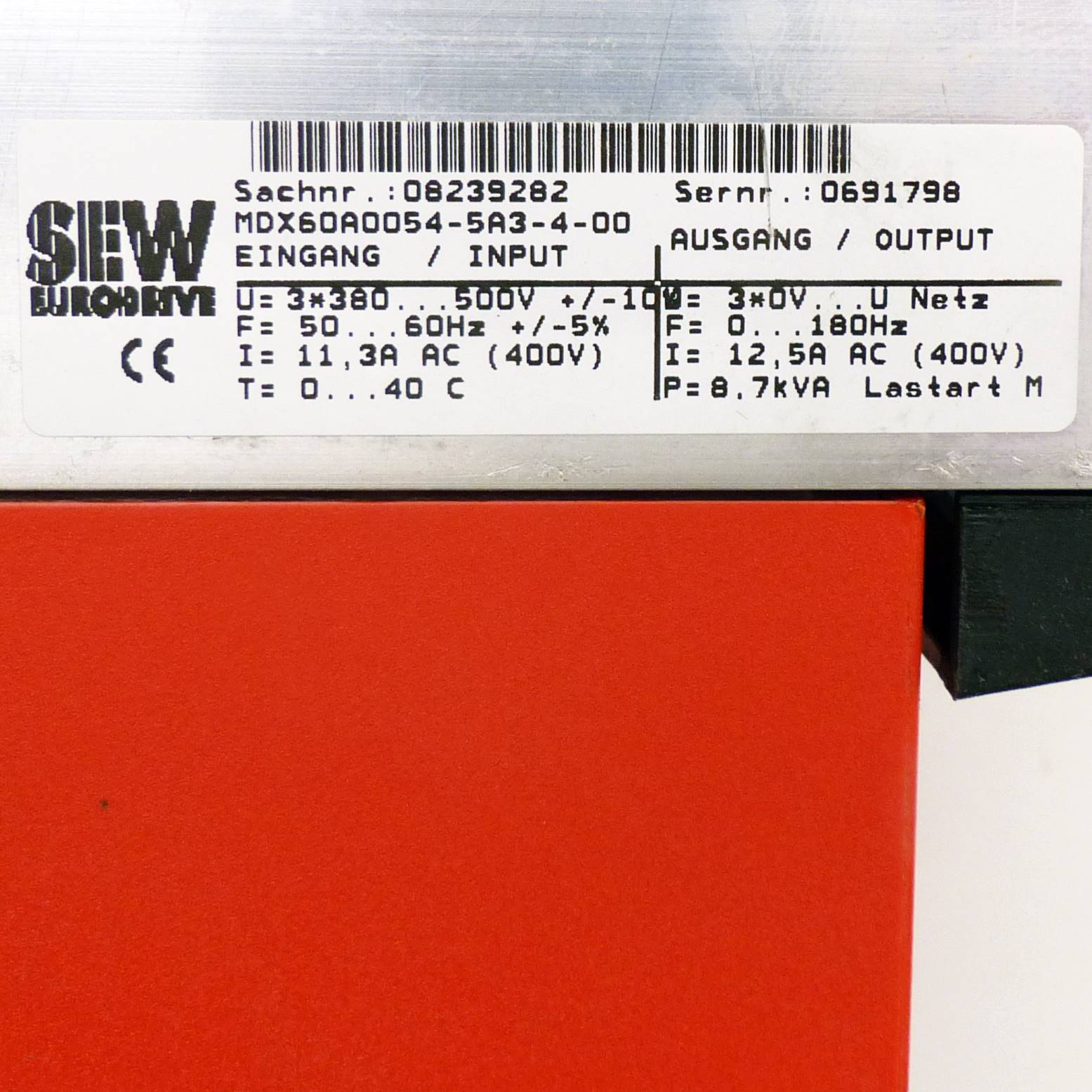 Frequenzumformer MDX60A0054-5A3-4-00  Gebraucht
