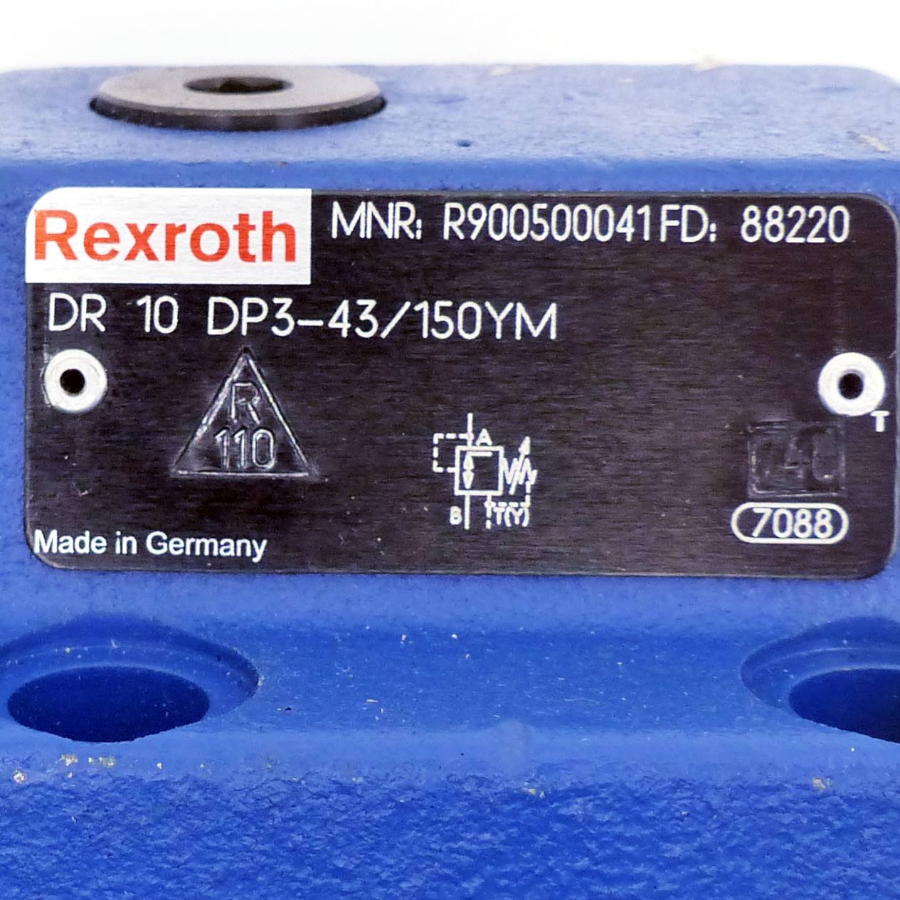 Pressure reducing valve, DR 10 DP3-43/150YM