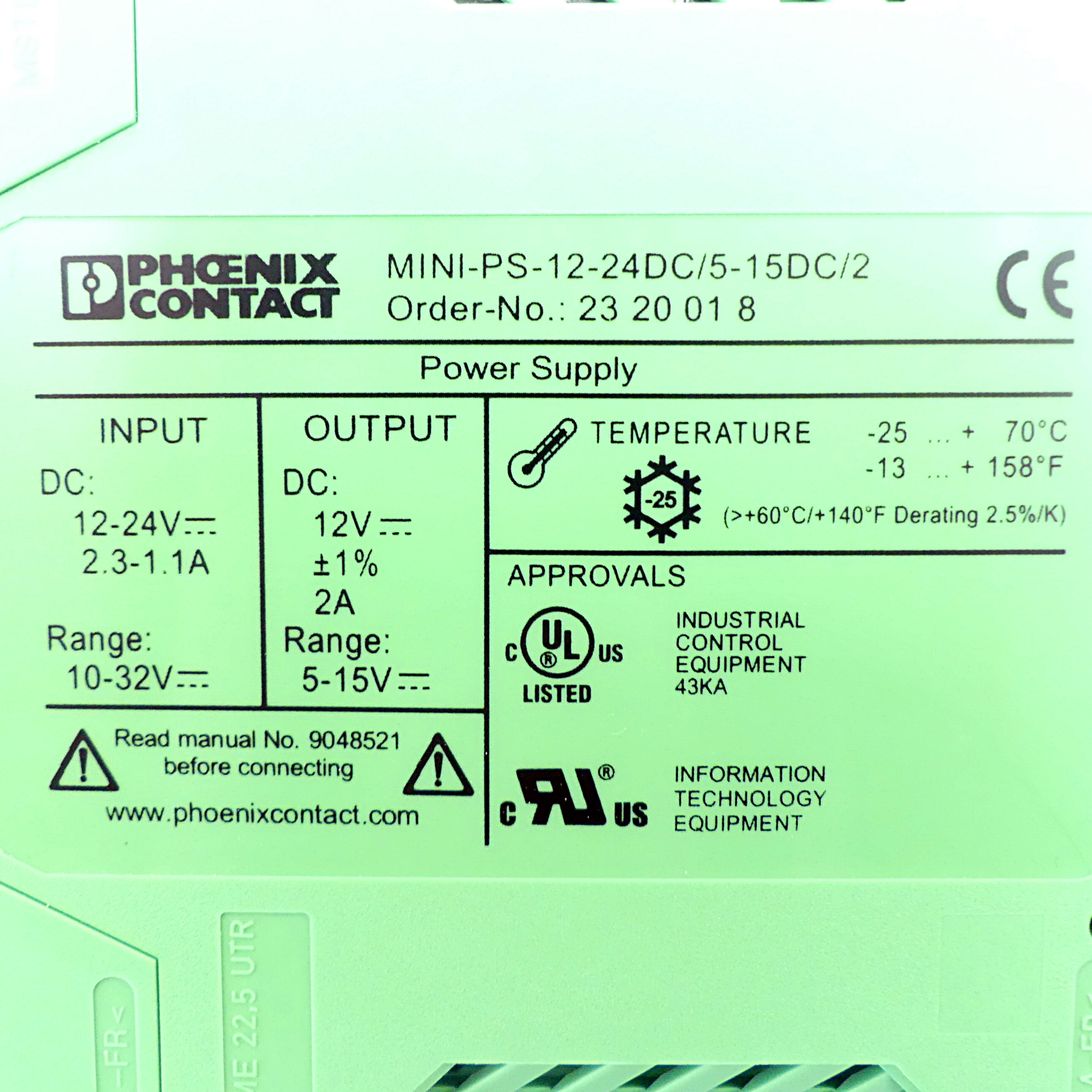 Wandler MINI-PS-12-24DC/5-15DC/2 