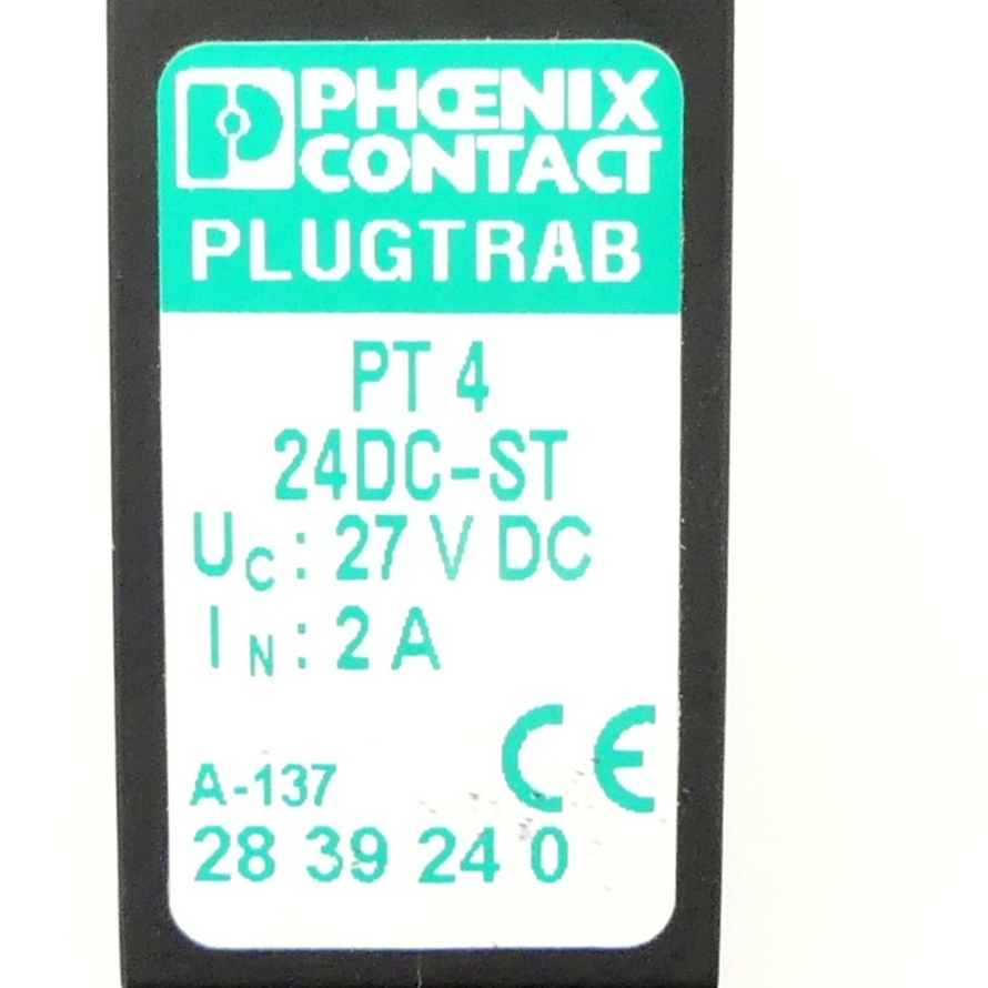 Überspannungsschutzstecker PT 4 24DC-ST 