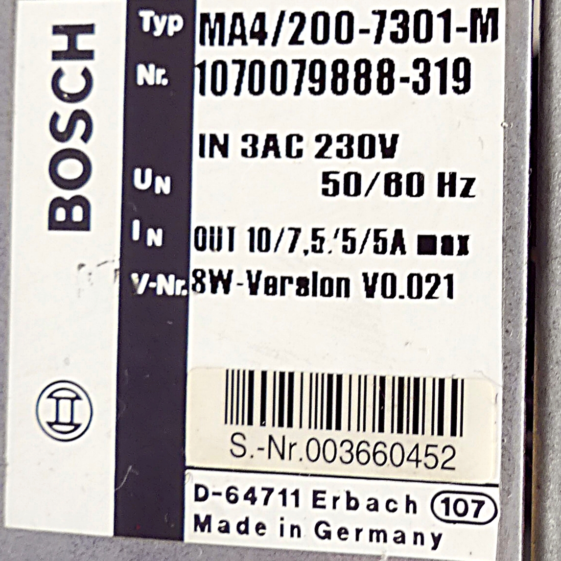 Inverter MA4/200-7301-M 