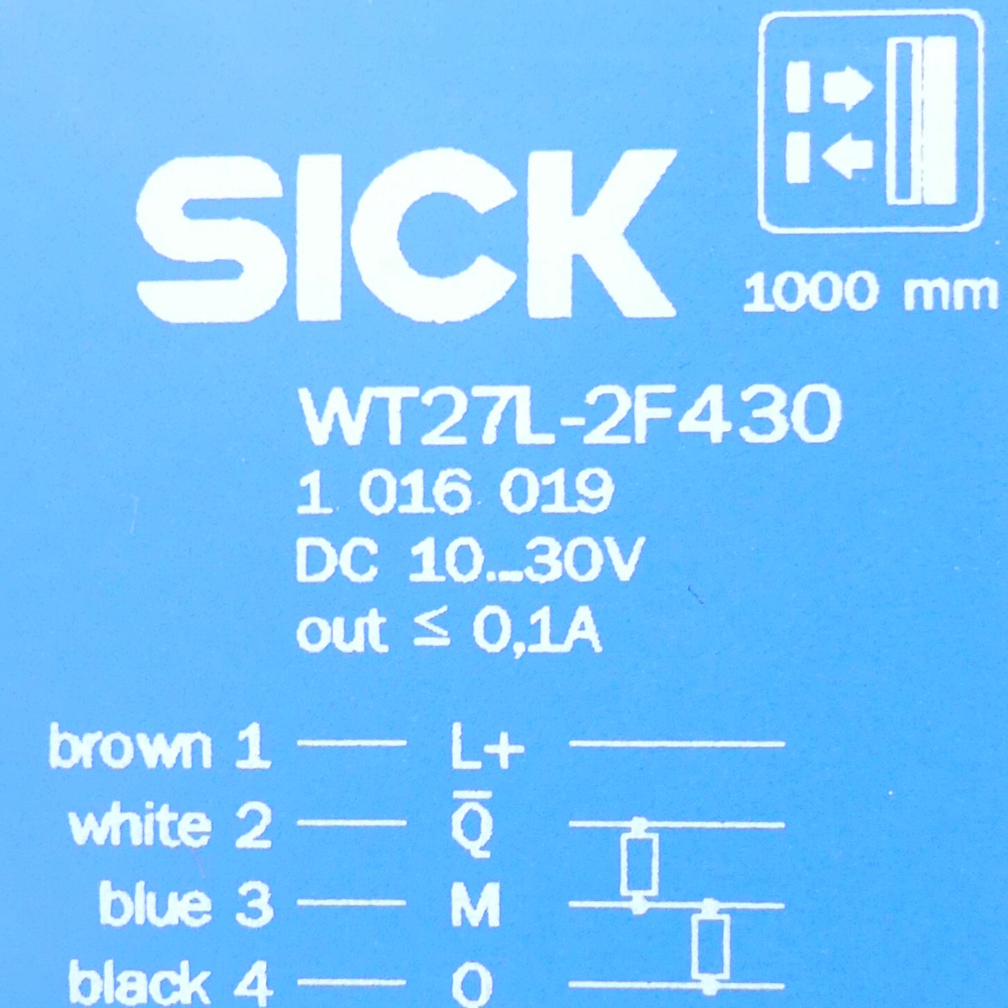 Lichttaster WT27L-2F430 