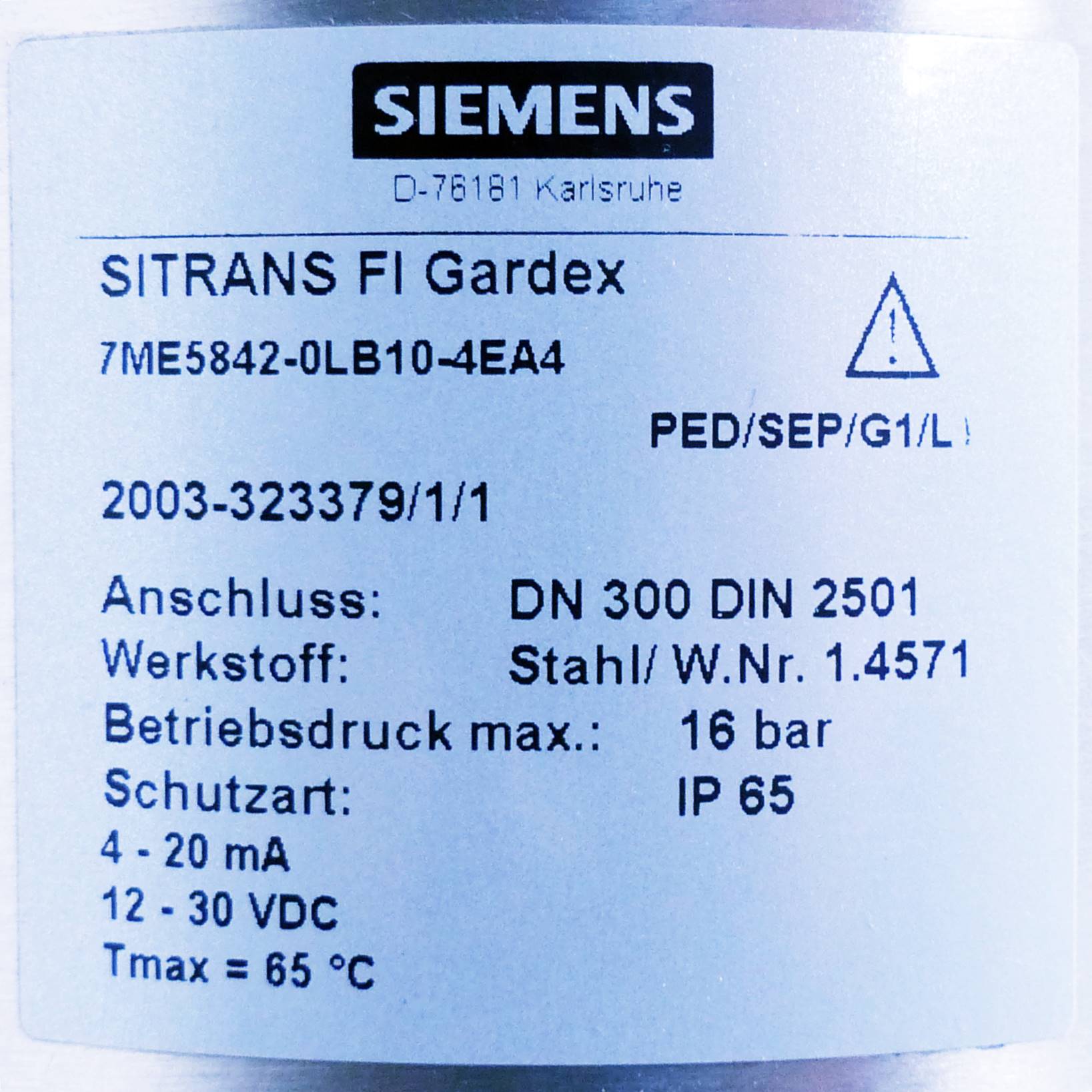 Durchflussmessgerät SITRANZ FI Gardex 