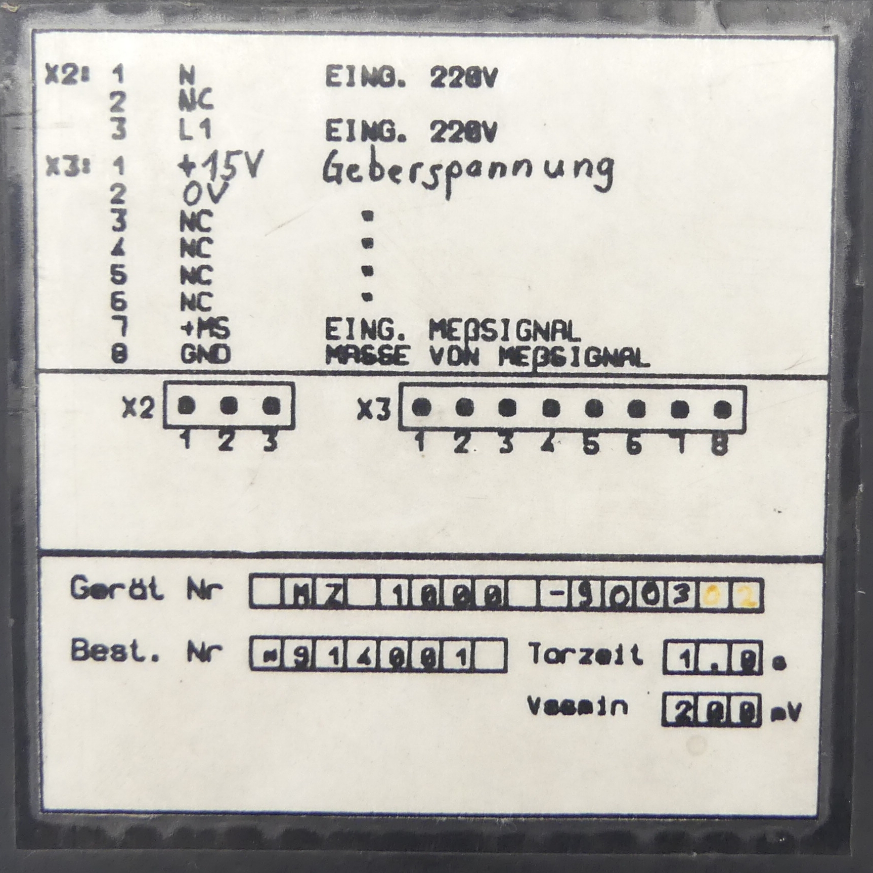Drehzahlanzeige