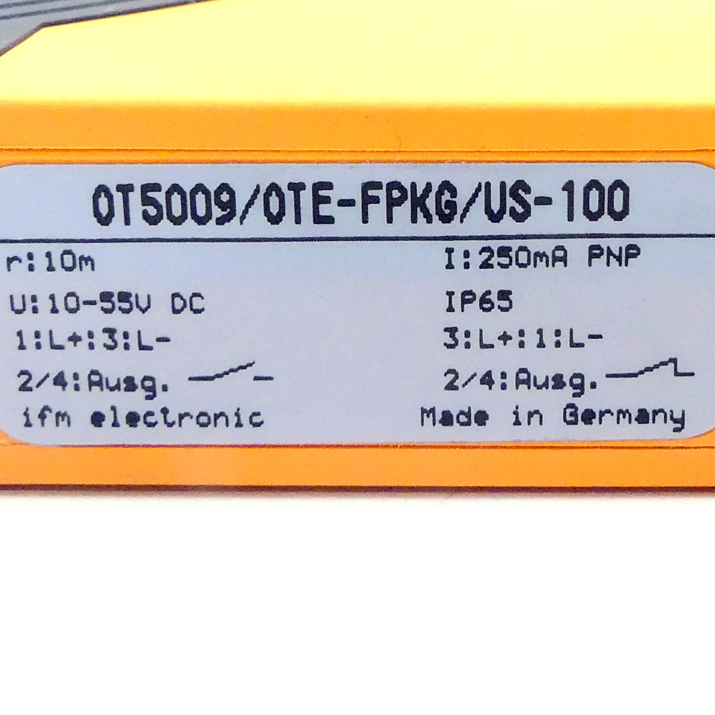 Through-beam sensor transmitter OT5009 