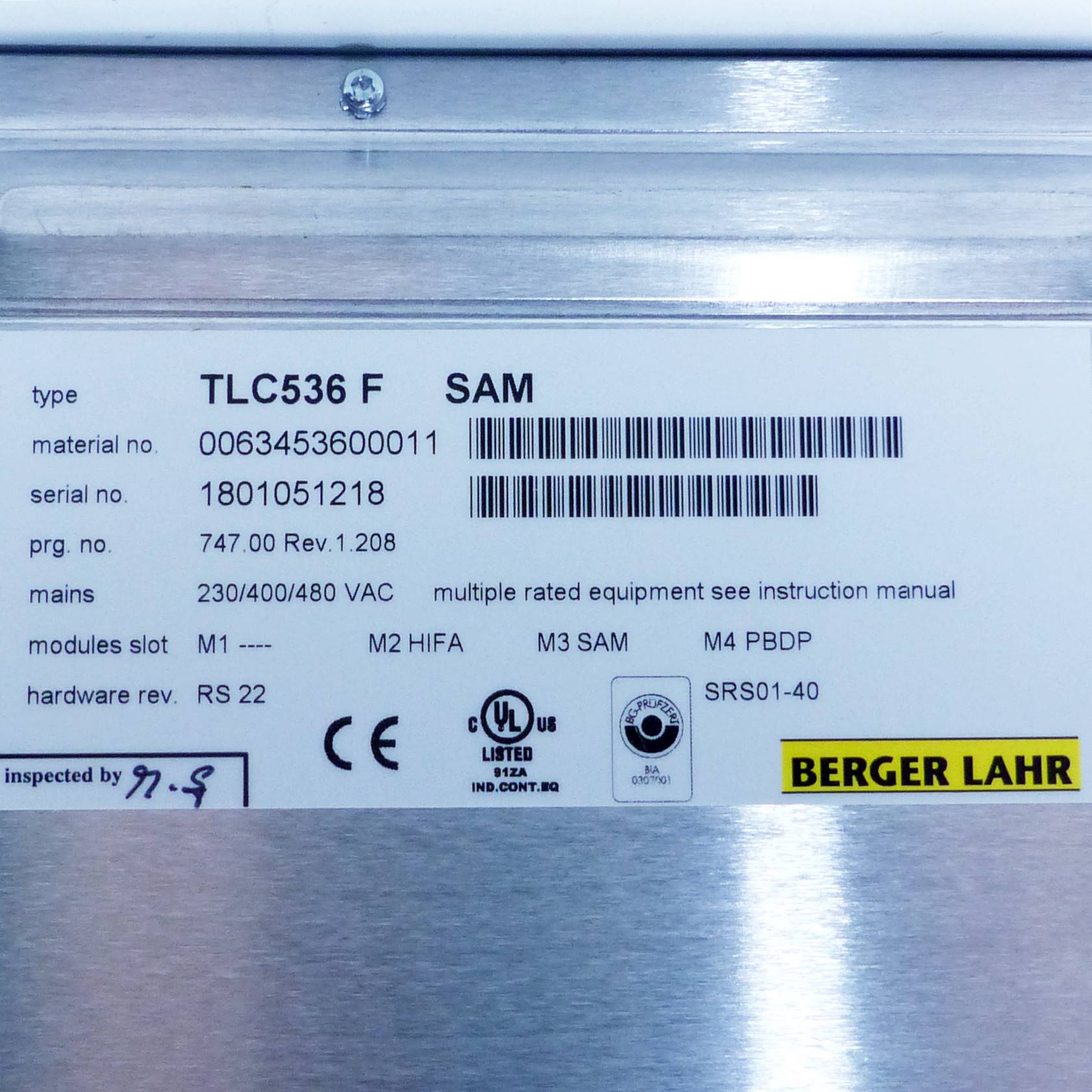 Positioniersteuerung für Schrittmotoren TLC536 F SAM 