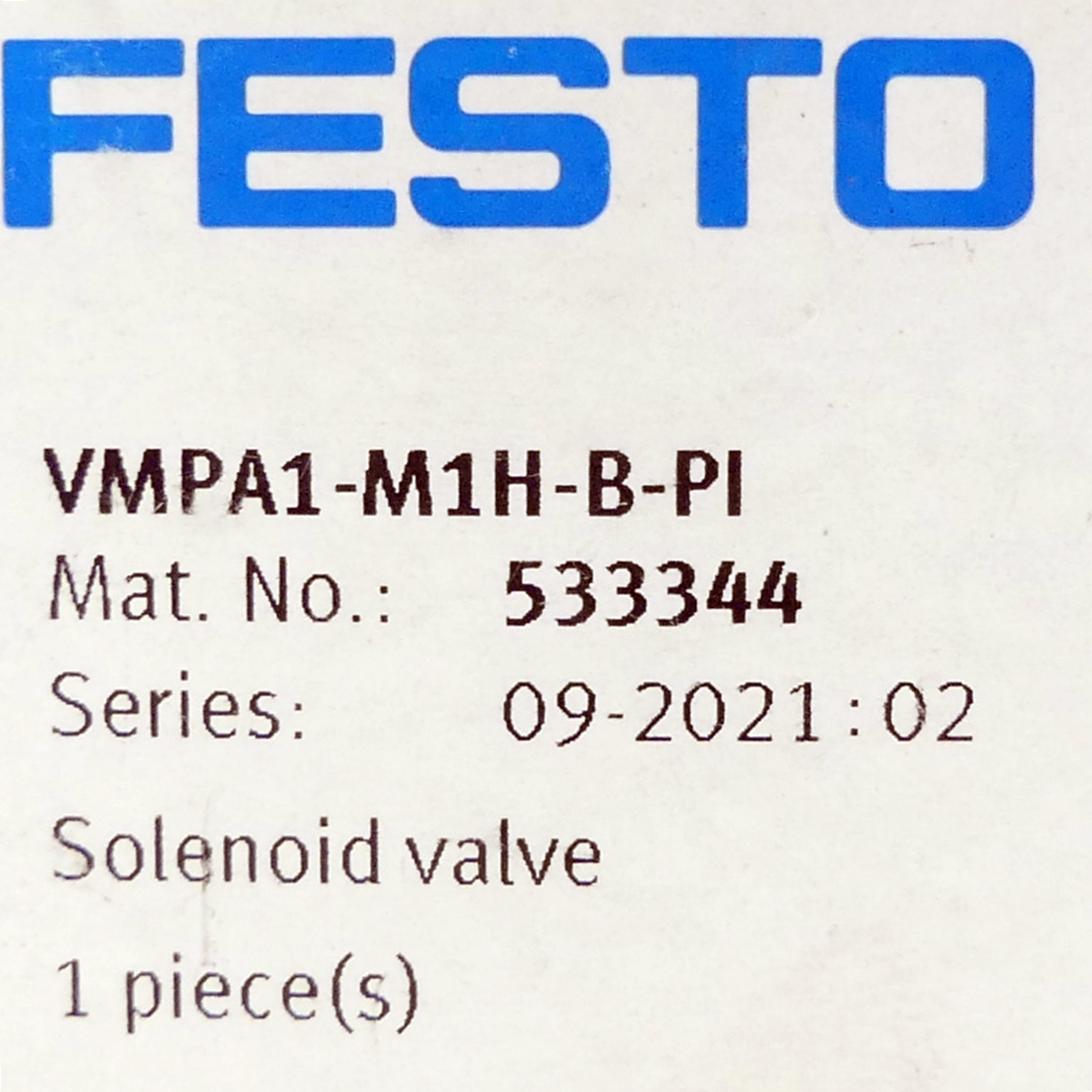 Magnetventil VMPA1-M1H-B-PI