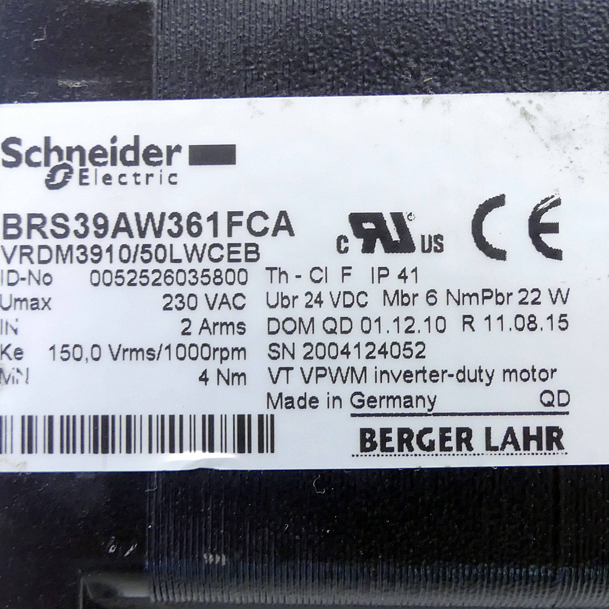 Schrittmotor BRS39AW361FCA 