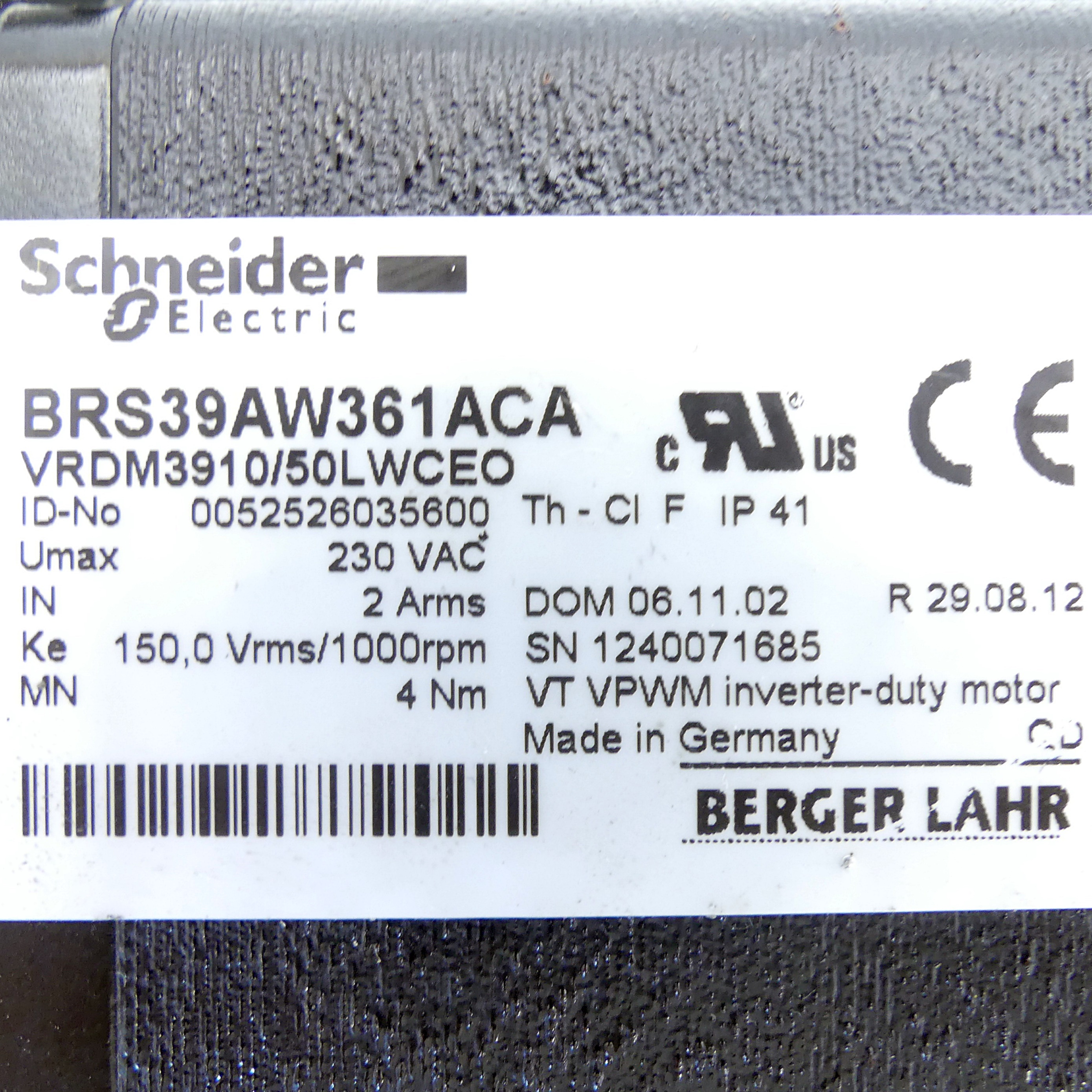 Schrittmotor BRS39AW361ACA 