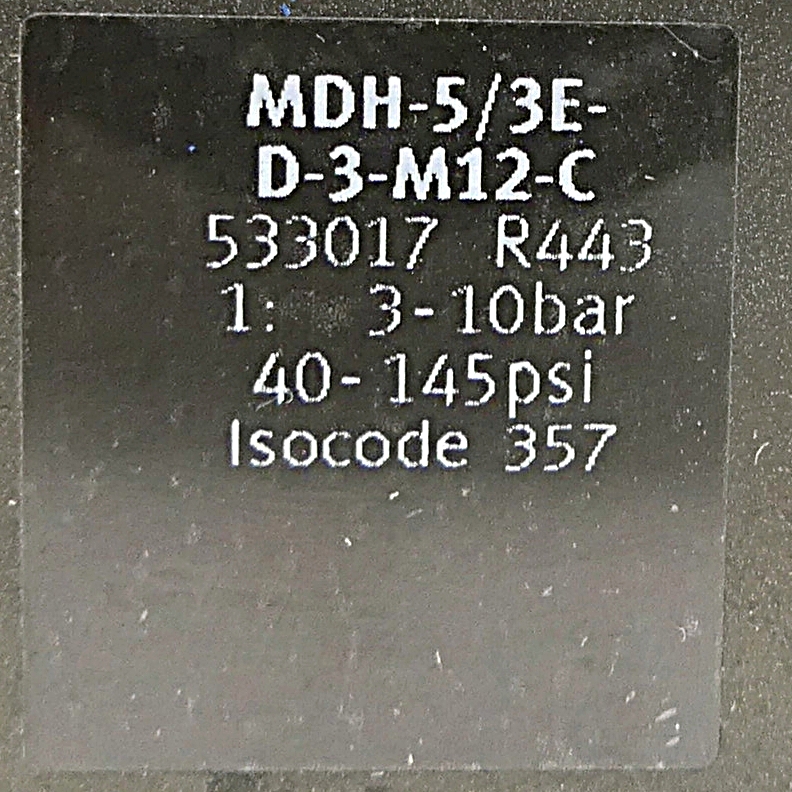 Magnetventil MDH-5/3E-D-3-M12-C