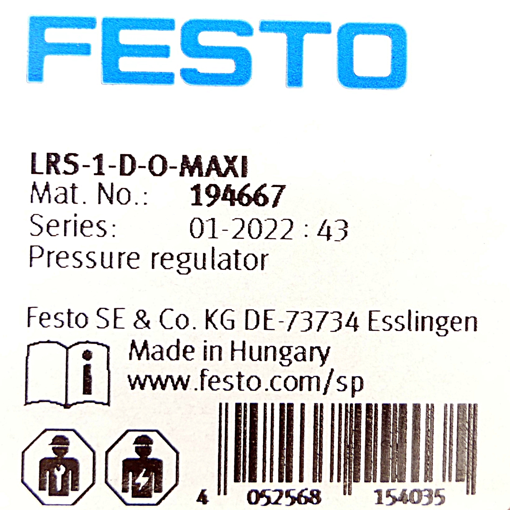 Druckregelventil LRS-1-D-O-MAXI