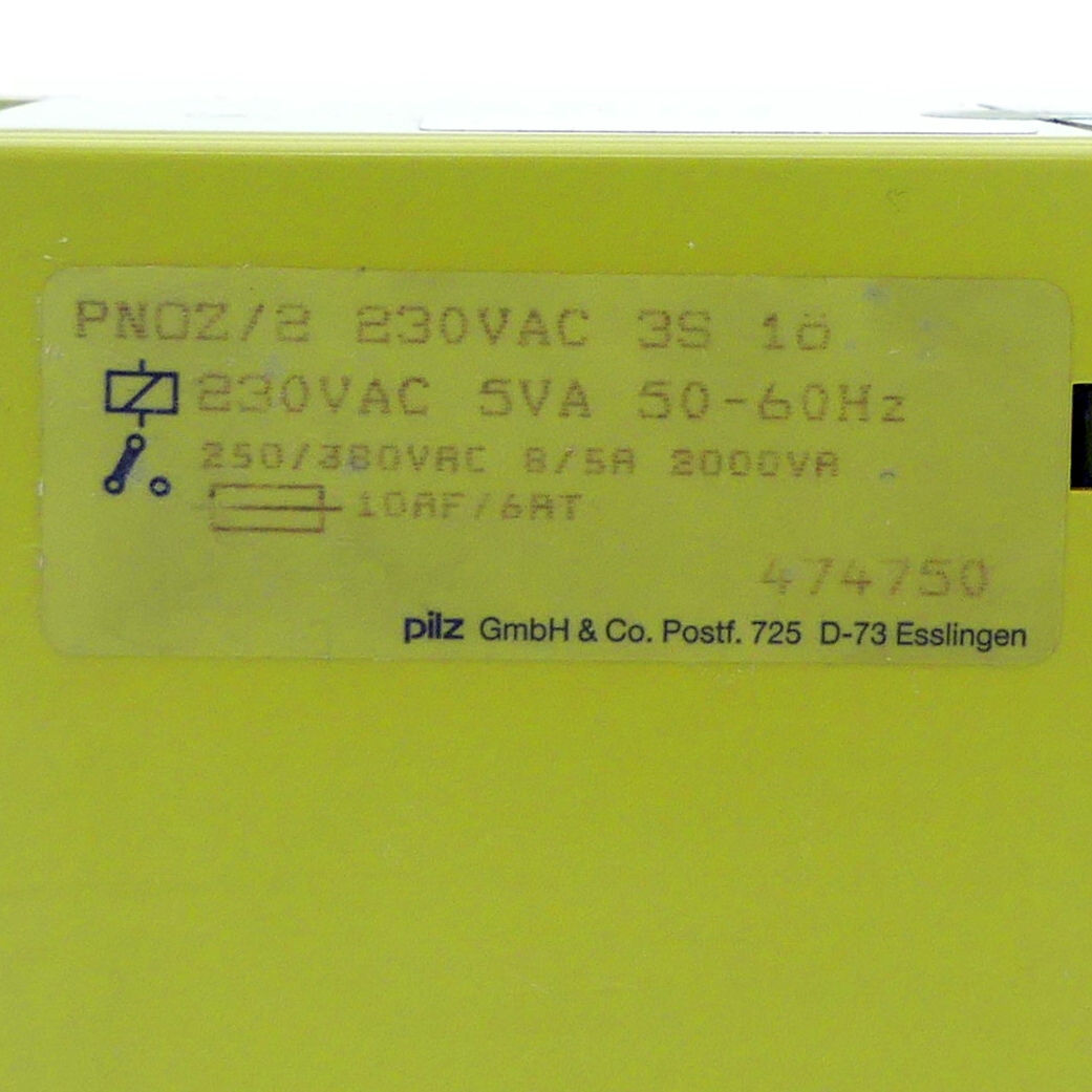 Sicherheitsrelais PNOZ/2 230VAC 3S 1ö 