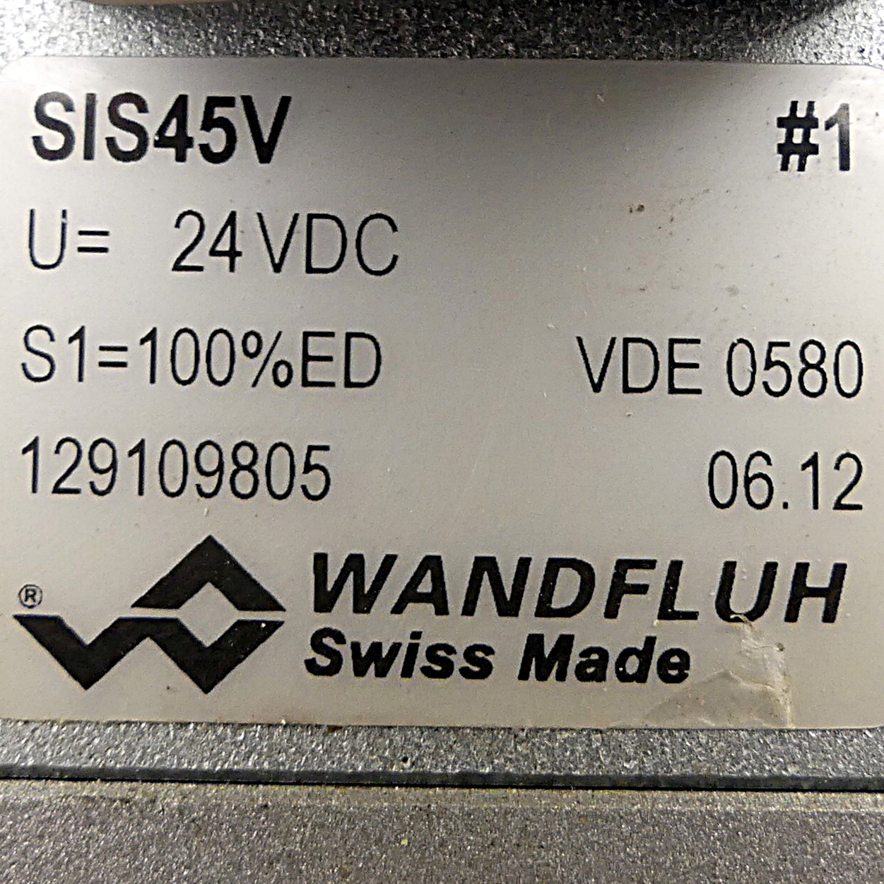 Solenoid valve VDE 0580 