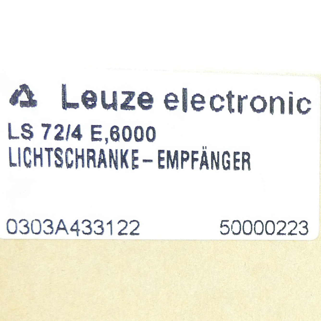 Light barrier LS 72/4 E 