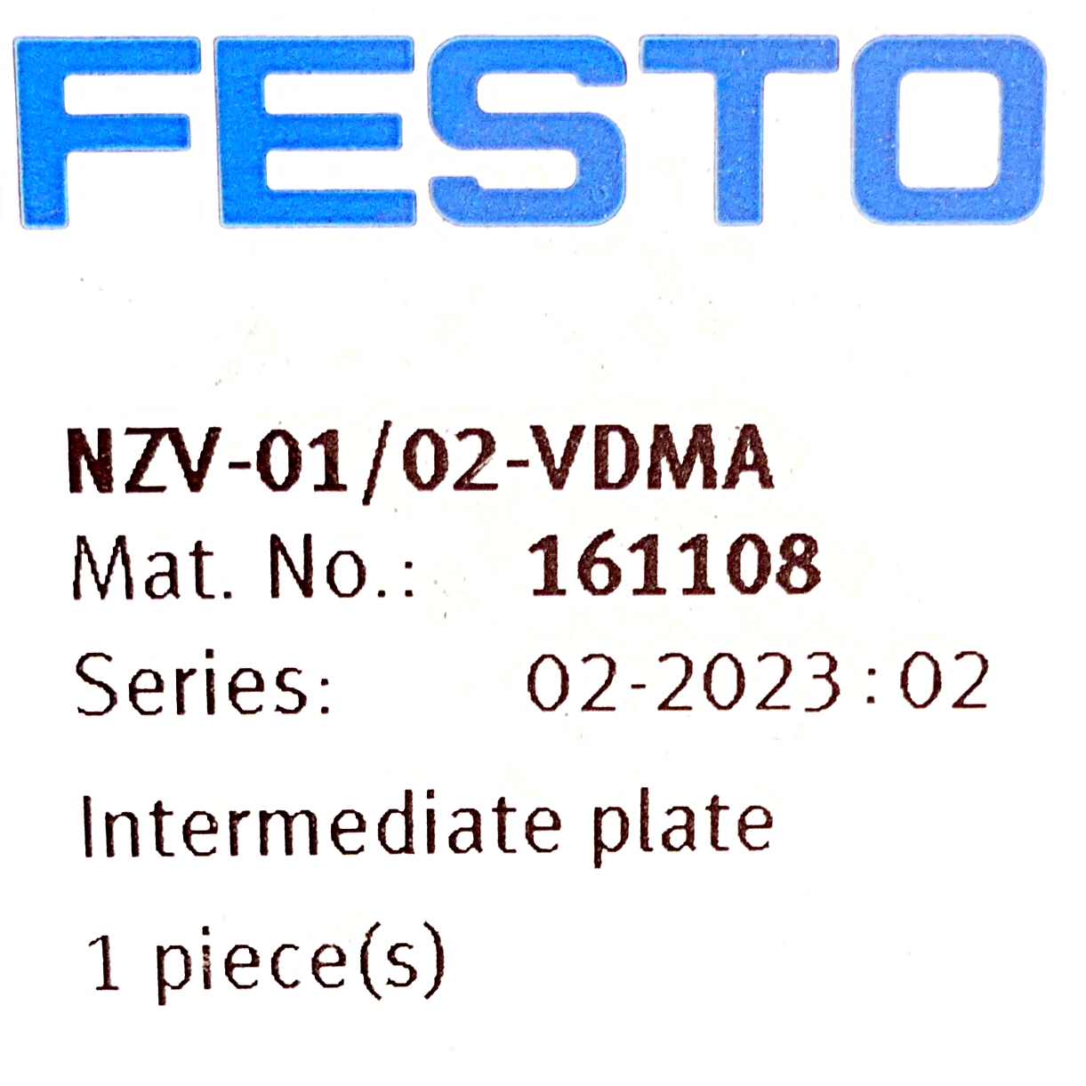 Zwischenplatte NZV-01/02-VDMA