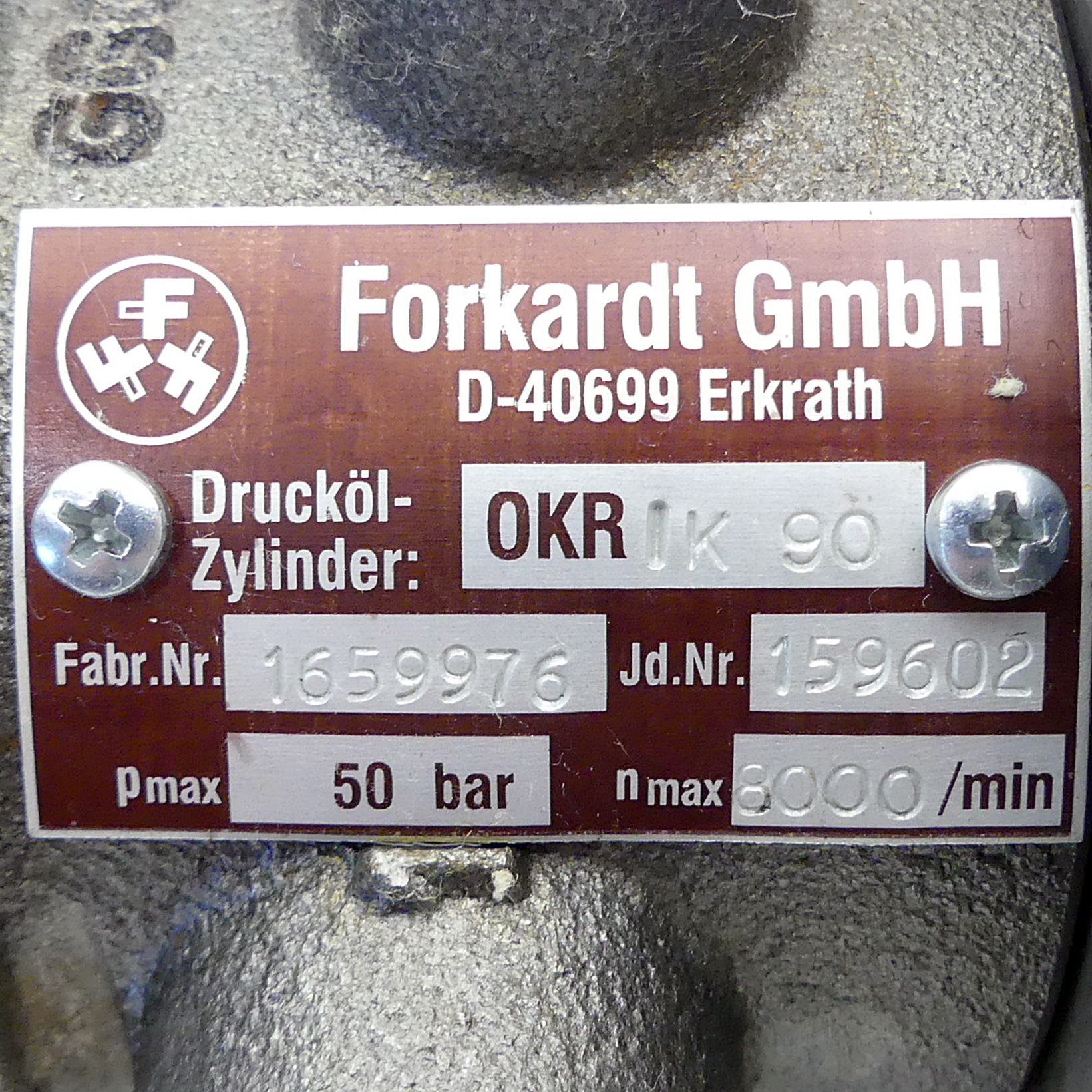 Drucköl-Zylinder OKR IK90 