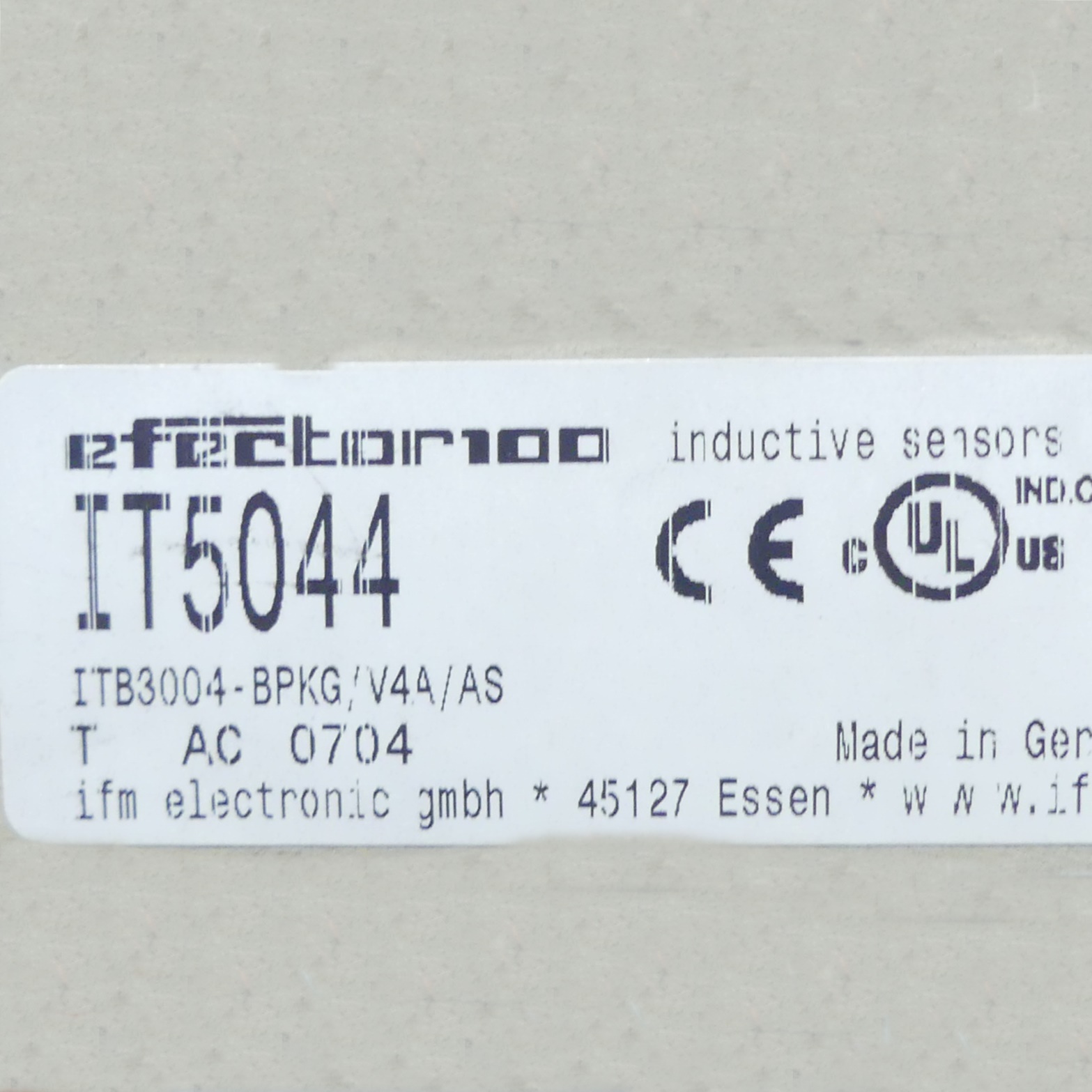 Sensor Induktiv IT5044 