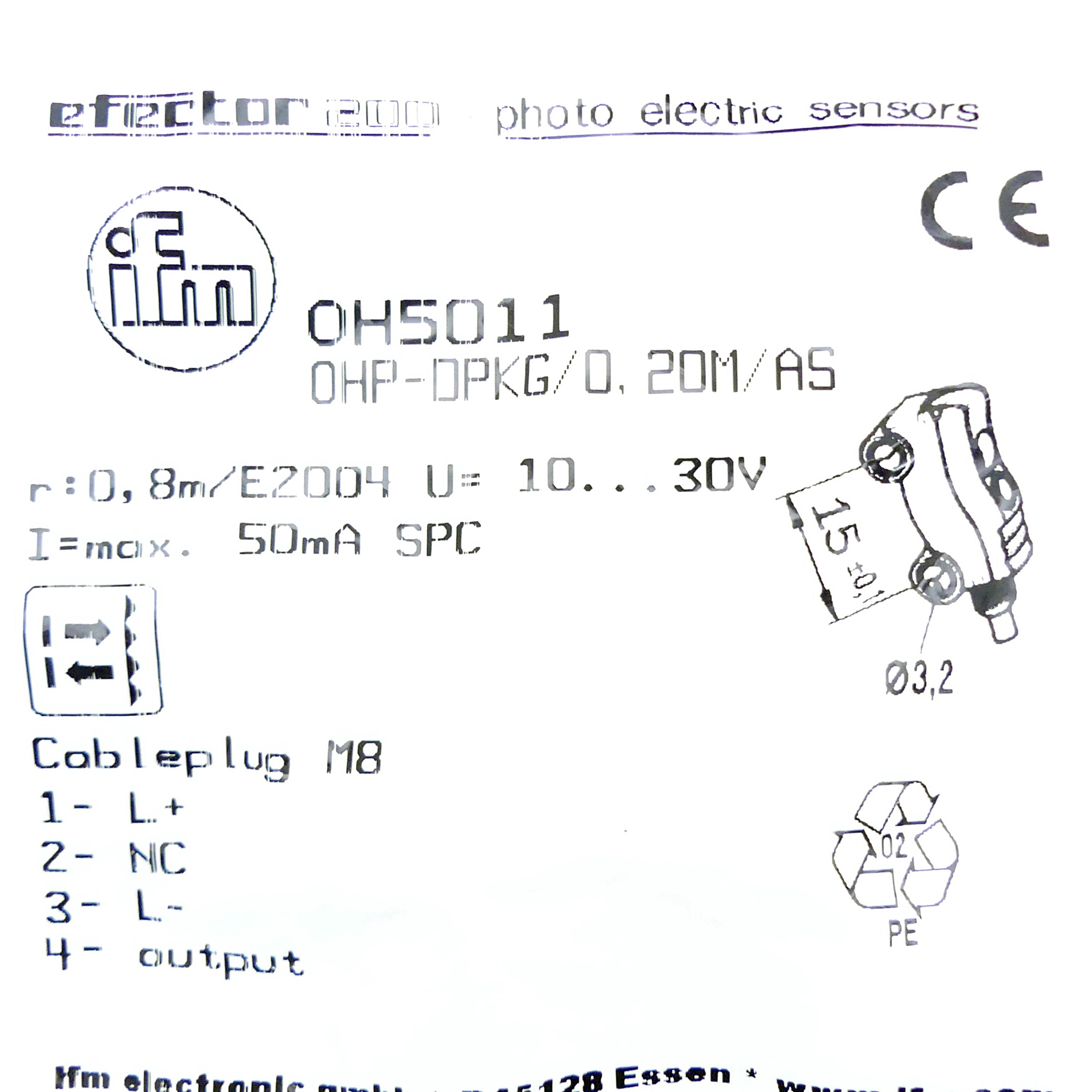 Reflexlichtschranke OH5011 