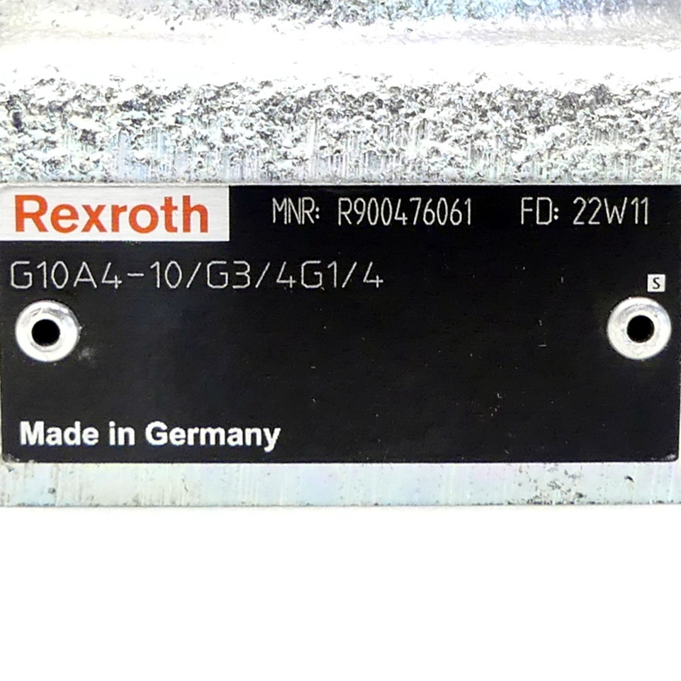 Anschlussplatte G10A4-10/G3/4G1/4