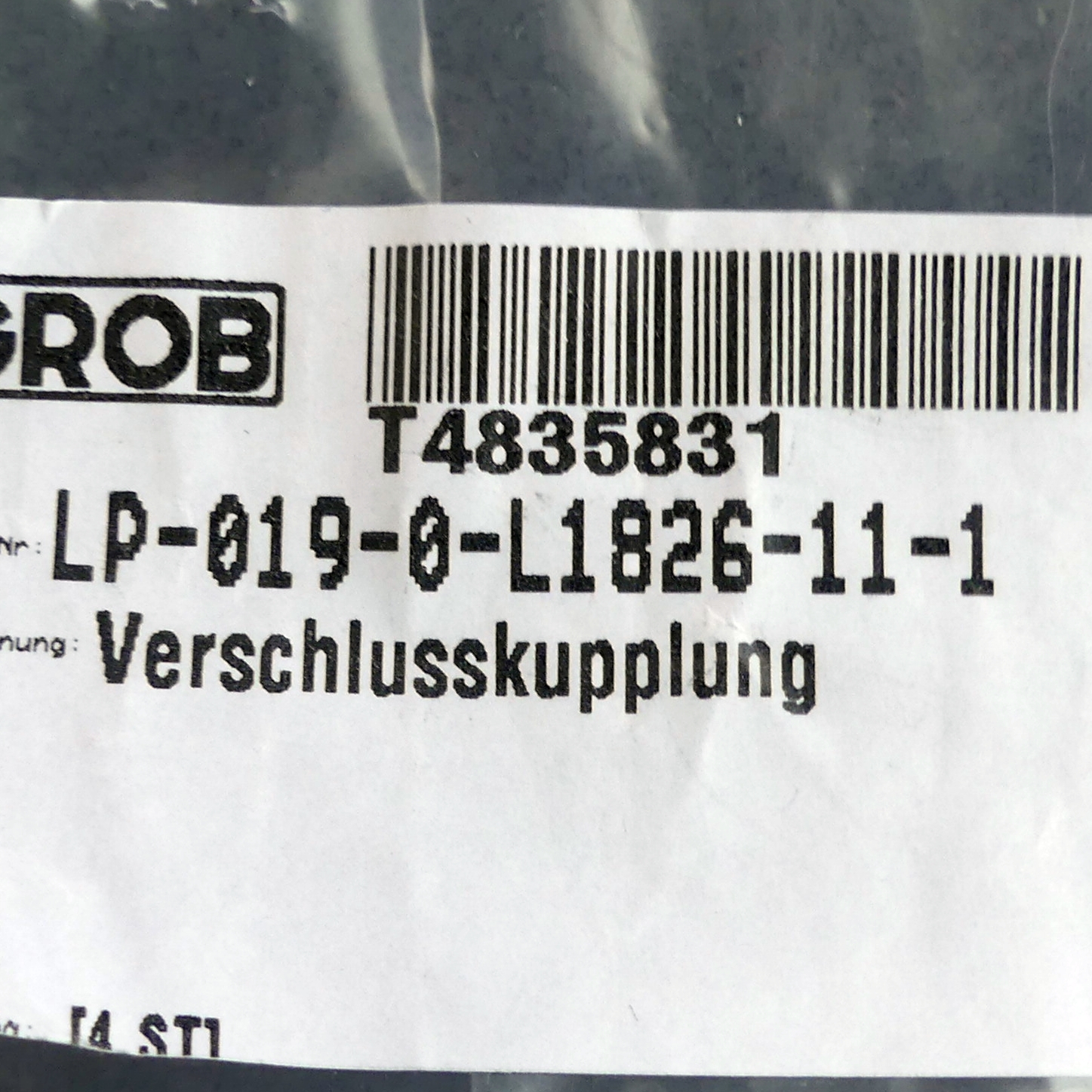 Verschlusskupplung 