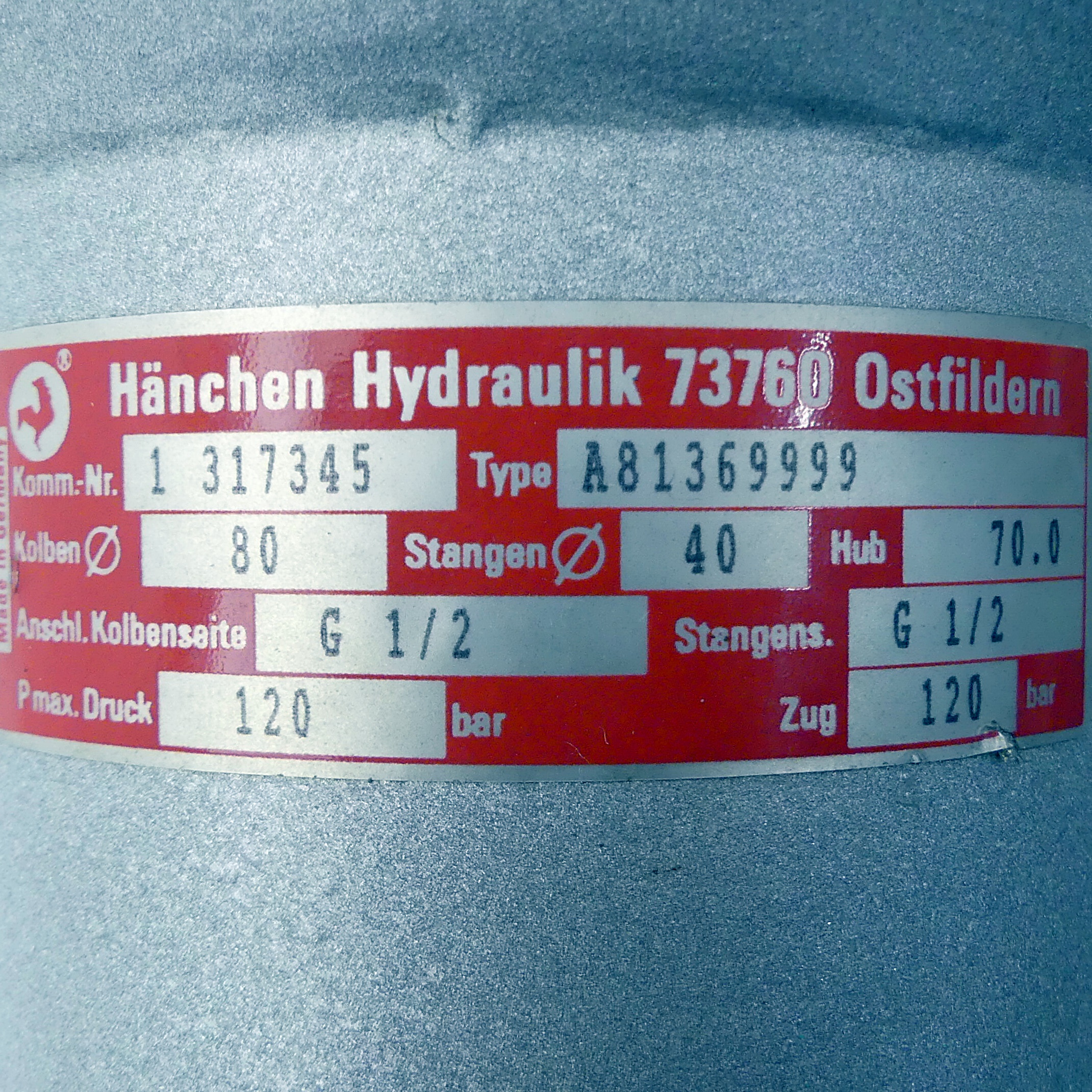 Hydraulic cylinder A81369999 