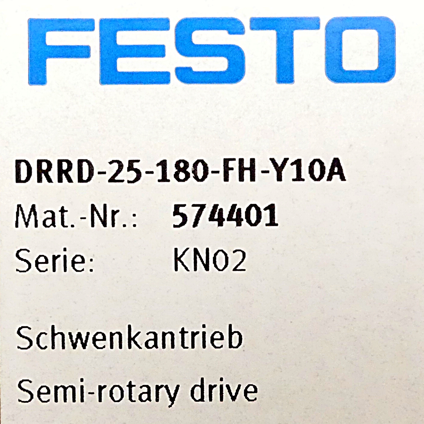 Schwenkantrieb DRRD-25-180-FH-Y10A