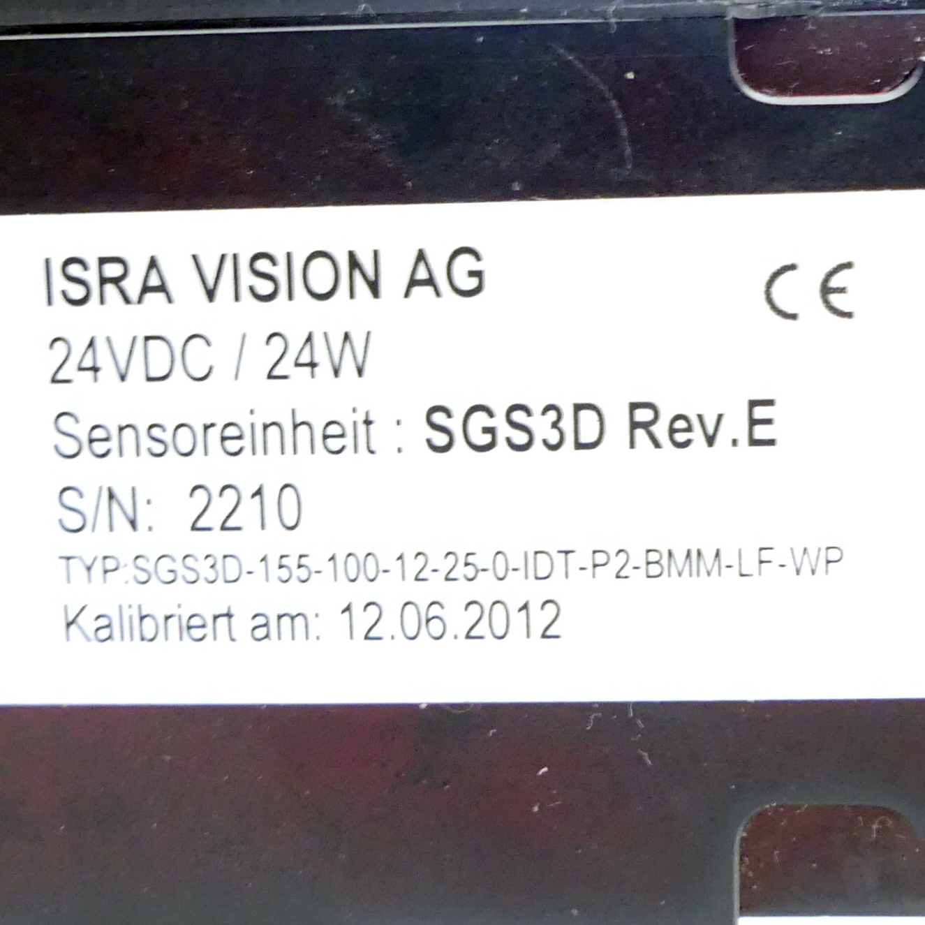 Smart gauge sensor SGS3D-155-100-12-25-0-IDT-P2-BMM-LF-WP 