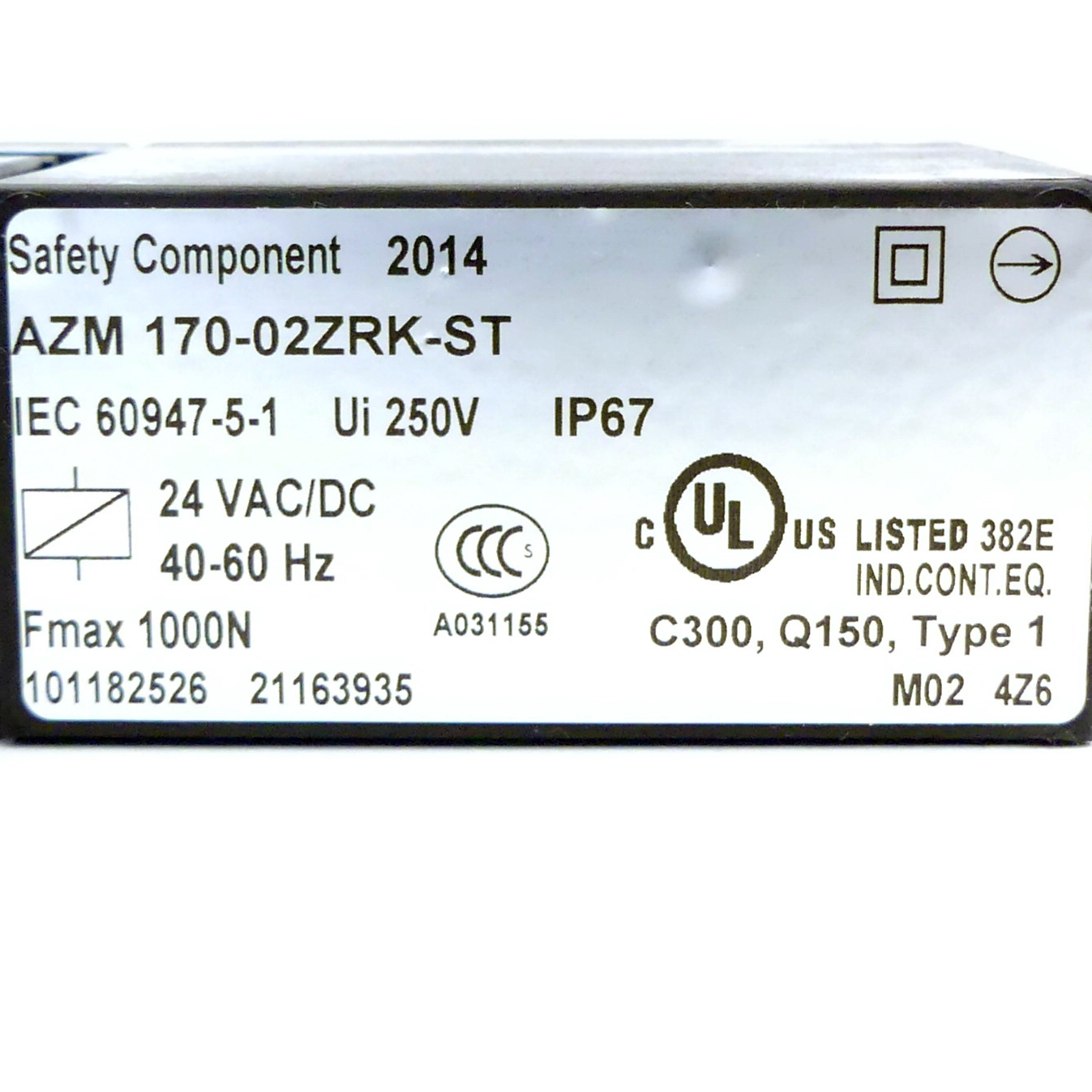 Begrenzungsschalter AZM 170-02ZRK-ST 24VAC/DC 