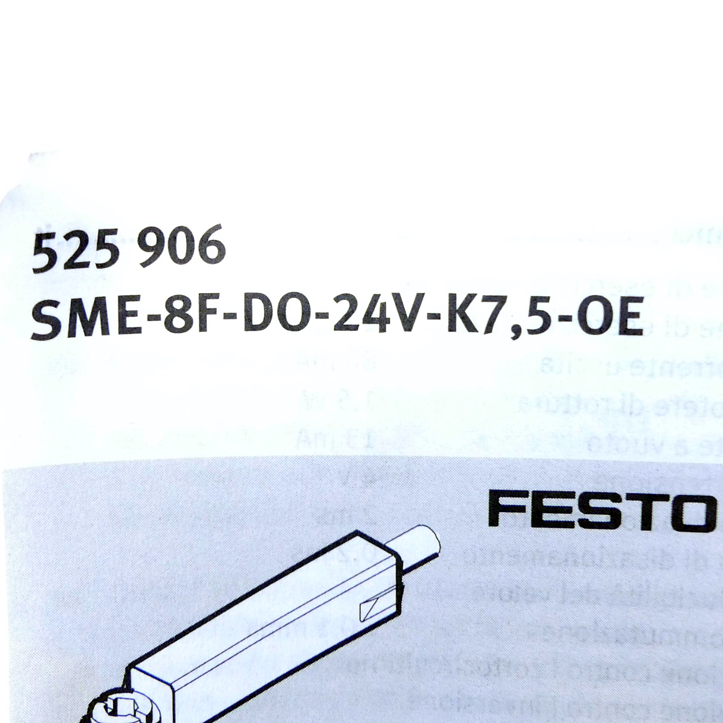 2 x Proximitiy switch SME-8F-DO-24V-K7,5-OE 