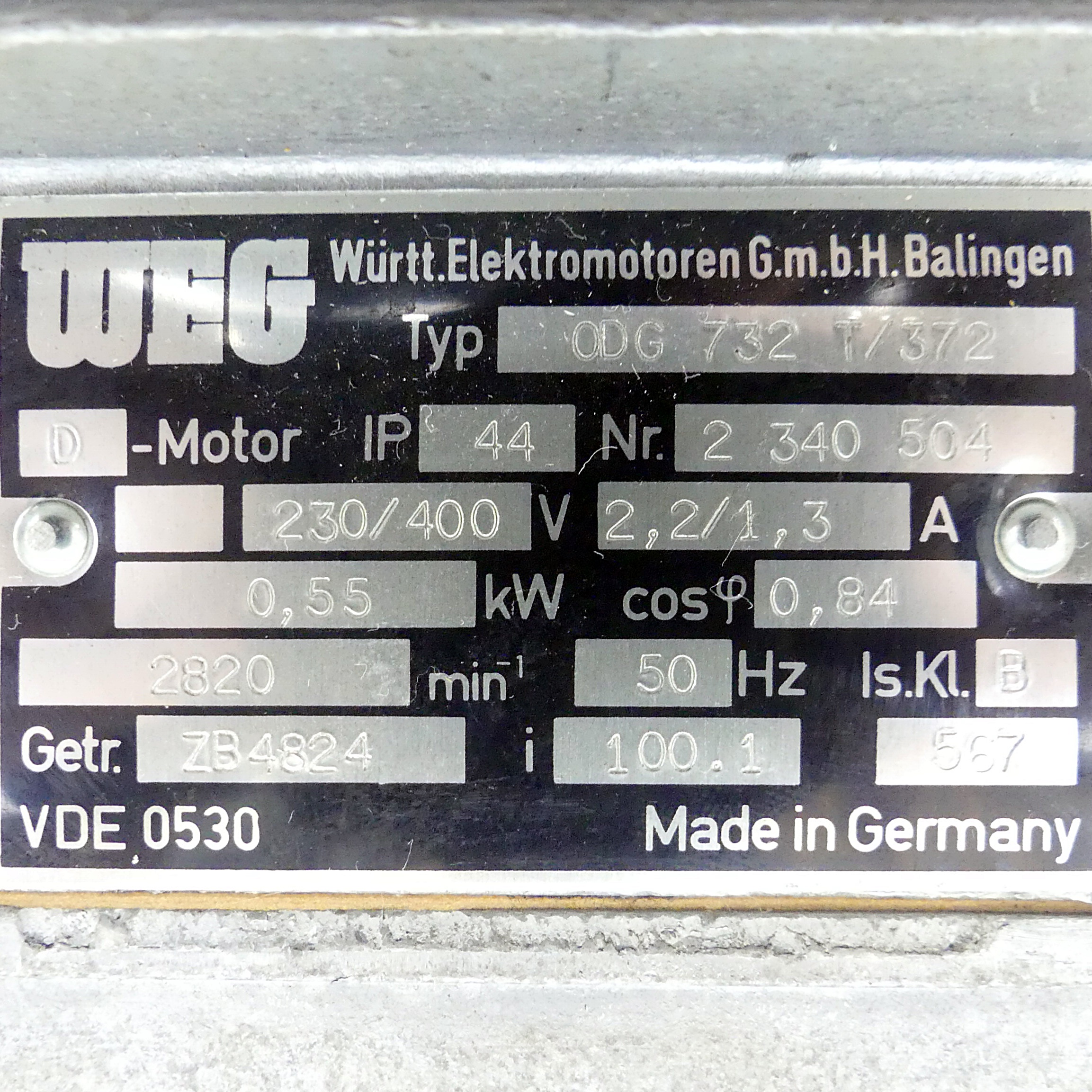 Getriebemotor 0DG 732 T/732 