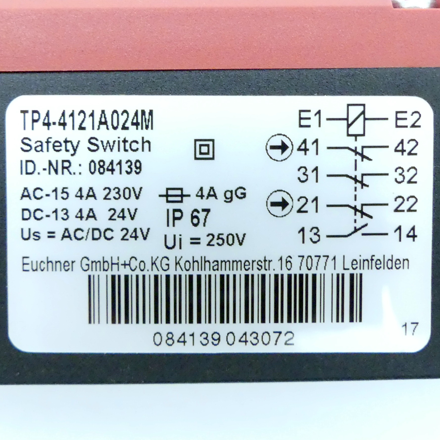 Safety switches 084139 
