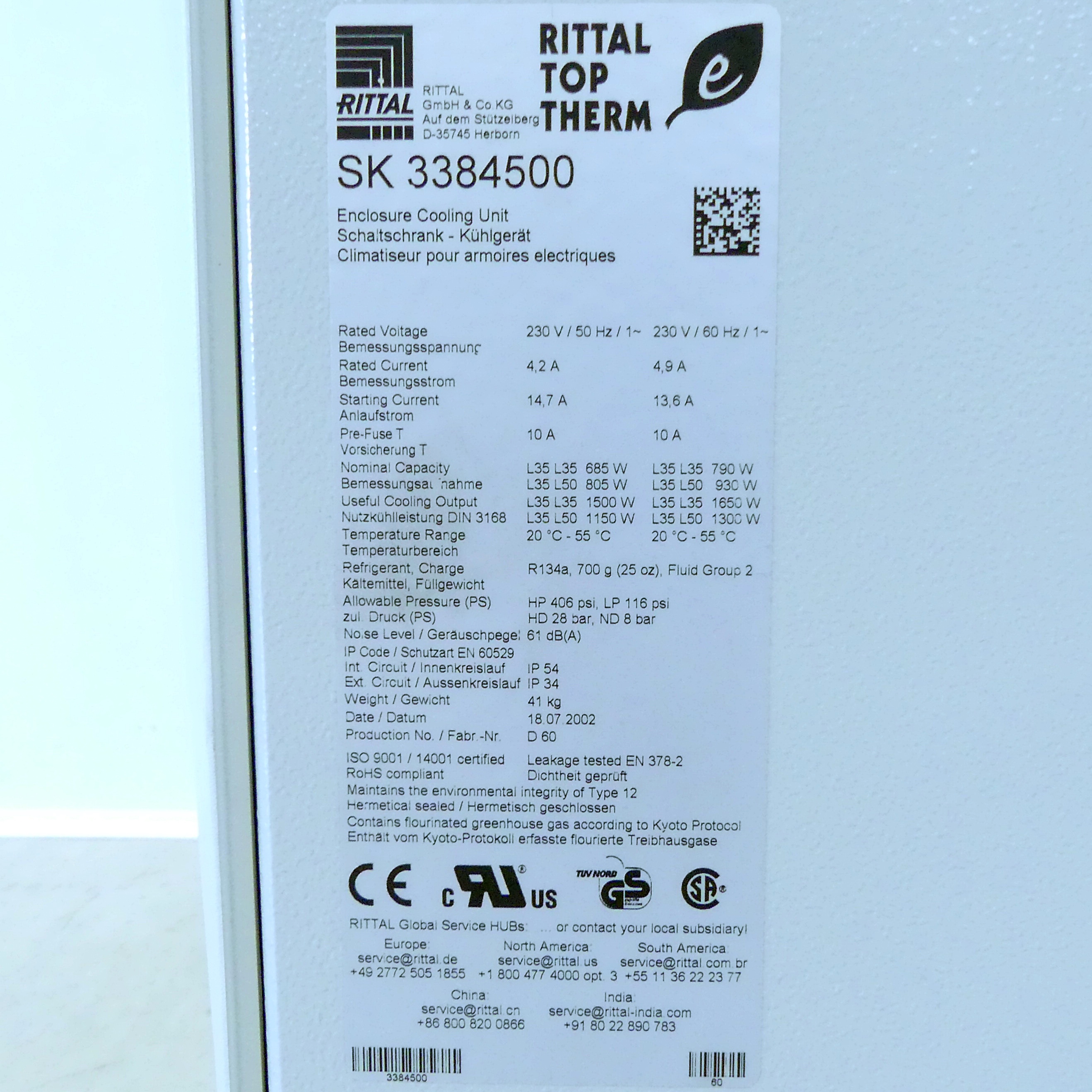 cooling unit SK 3384500
